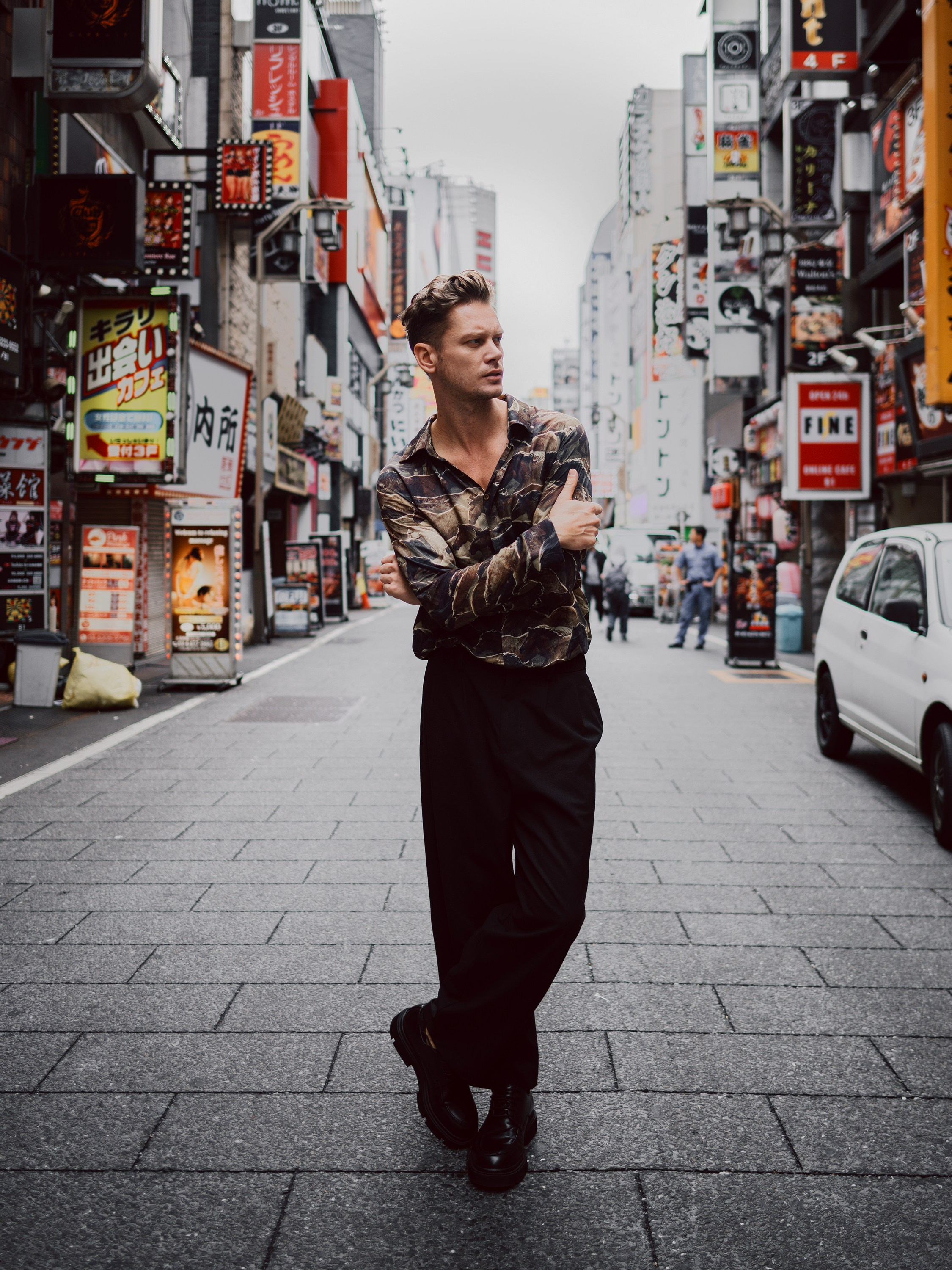 Men's photoshoot in Tokyo. Photographer in Tokyo Anatolii Ozarto