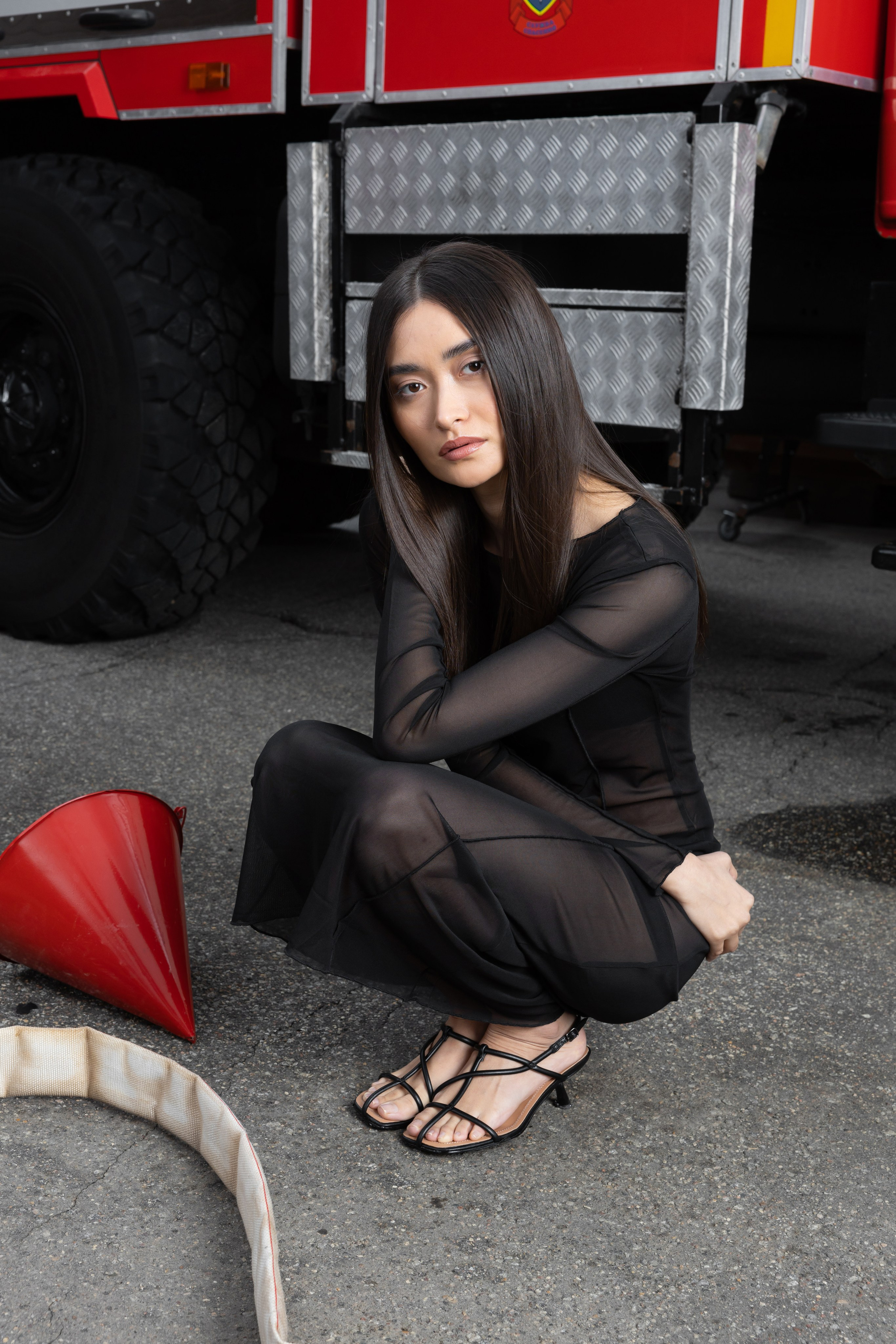 ПОЖАРНАЯ МАШИНА. Елизавета Федотова | фэшн-фотограф