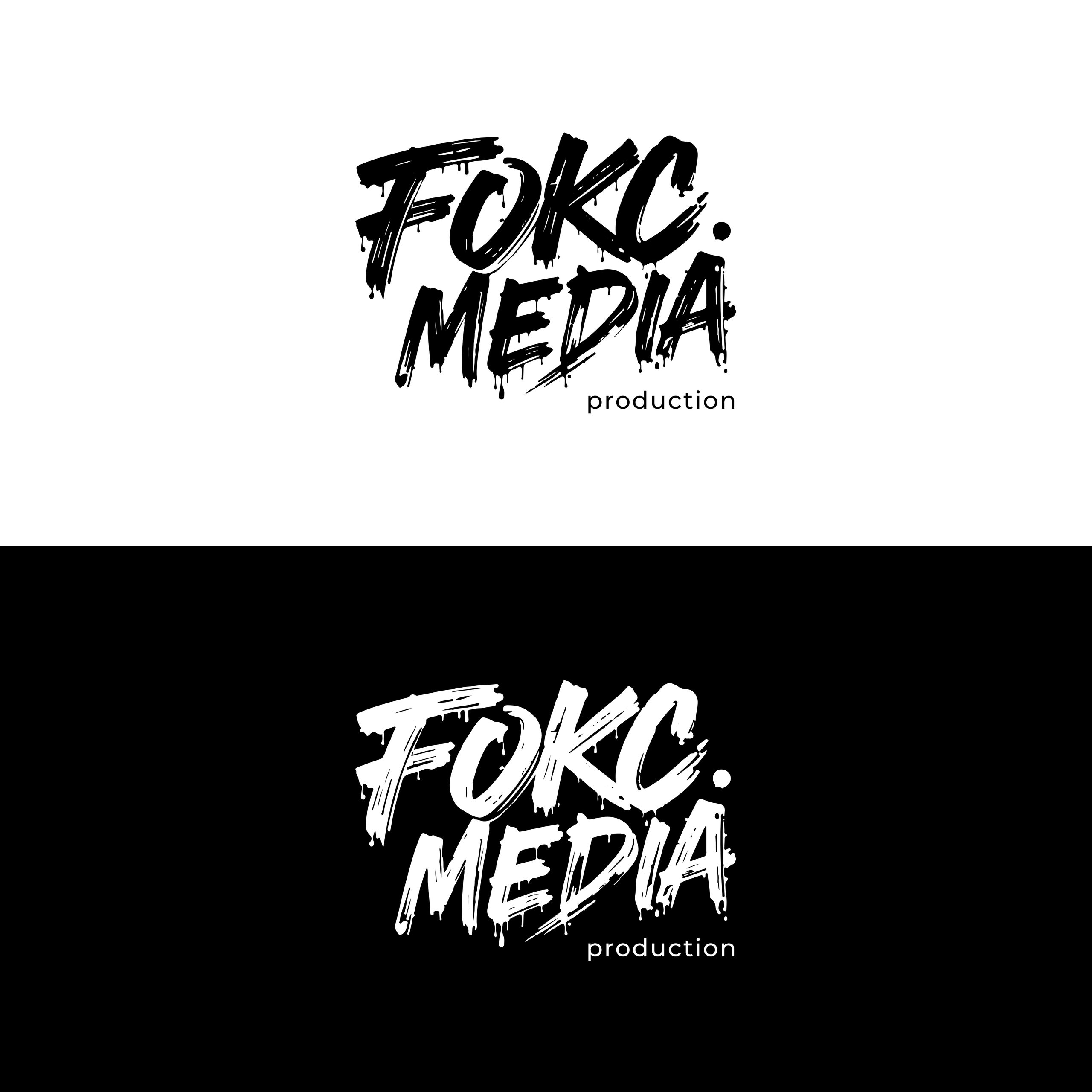 Логотип FOKC.MEDIA production. Л.УМ 48° — дом графического дизайна