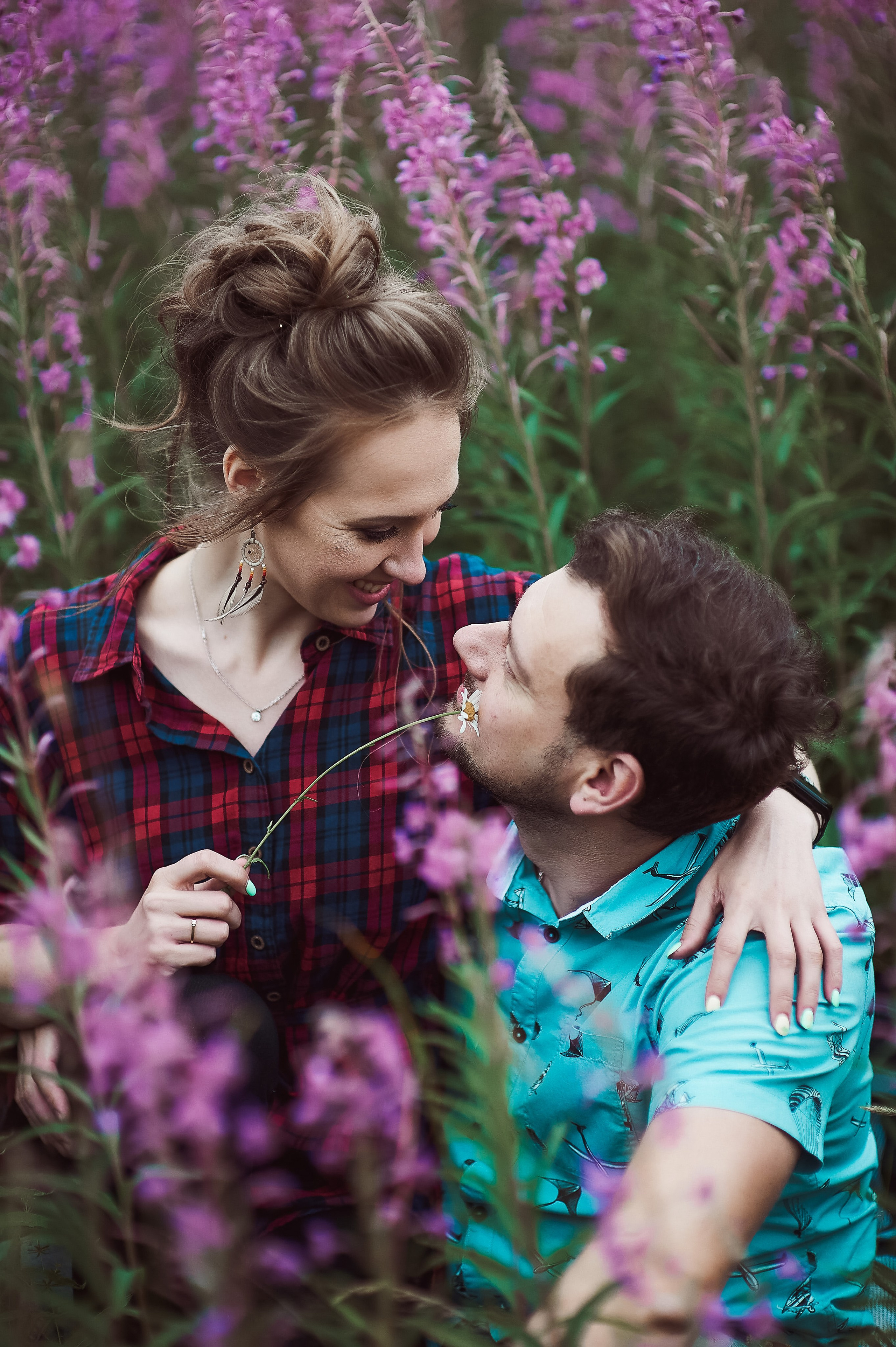 Александра и Вячеслав (фотосессия Love story на природе). Портретный, семейный и свадебный фотограф в Санкт-Петербурге и в Пушкине Ширяев Денис