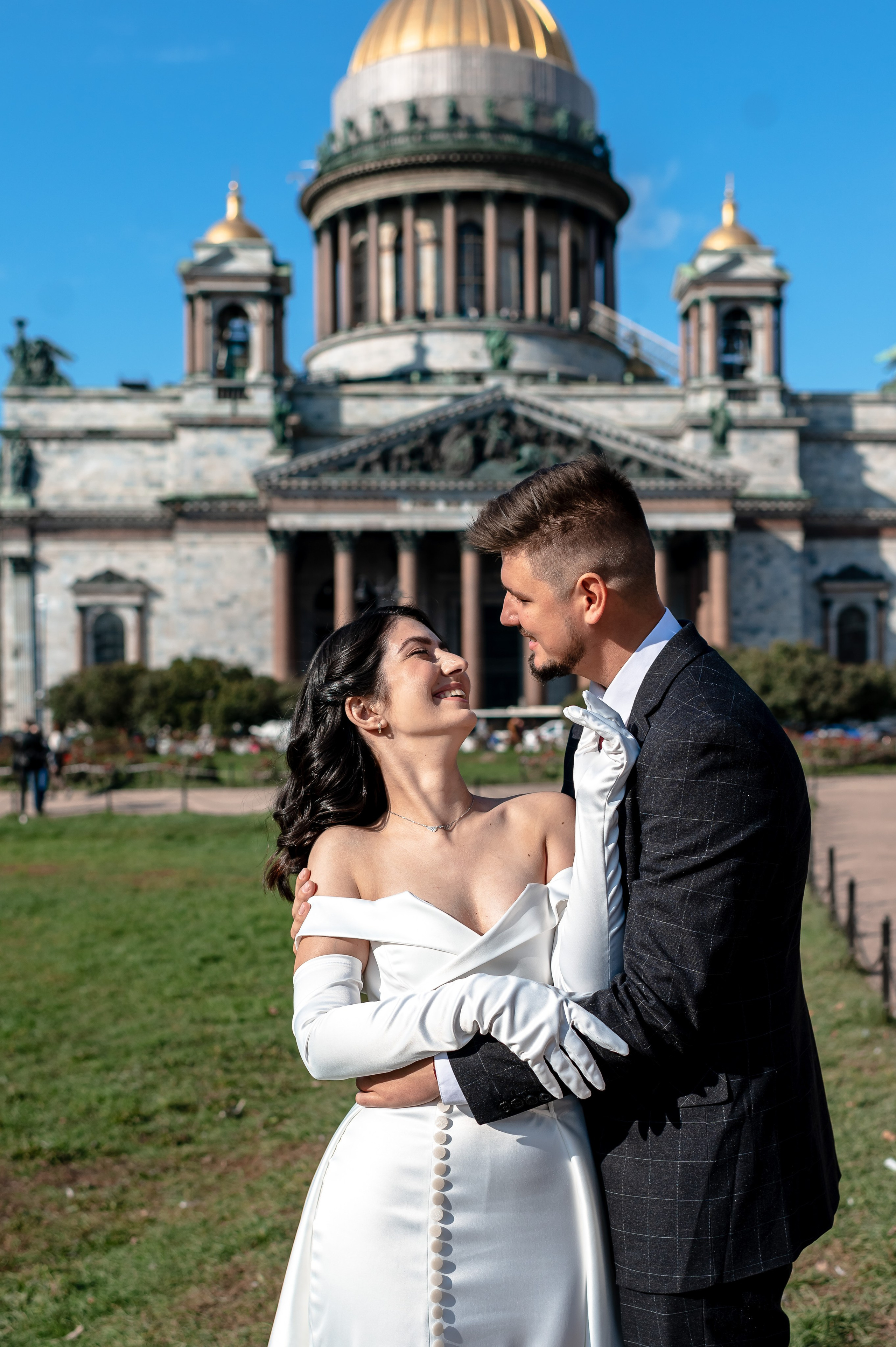 Камерная свадьба в Первом Дворце Бракосочетания №1 на Английской набережной Яны и Евгения. Портретный, семейный и свадебный фотограф в Санкт-Петербурге и в Пушкине Ширяев Денис