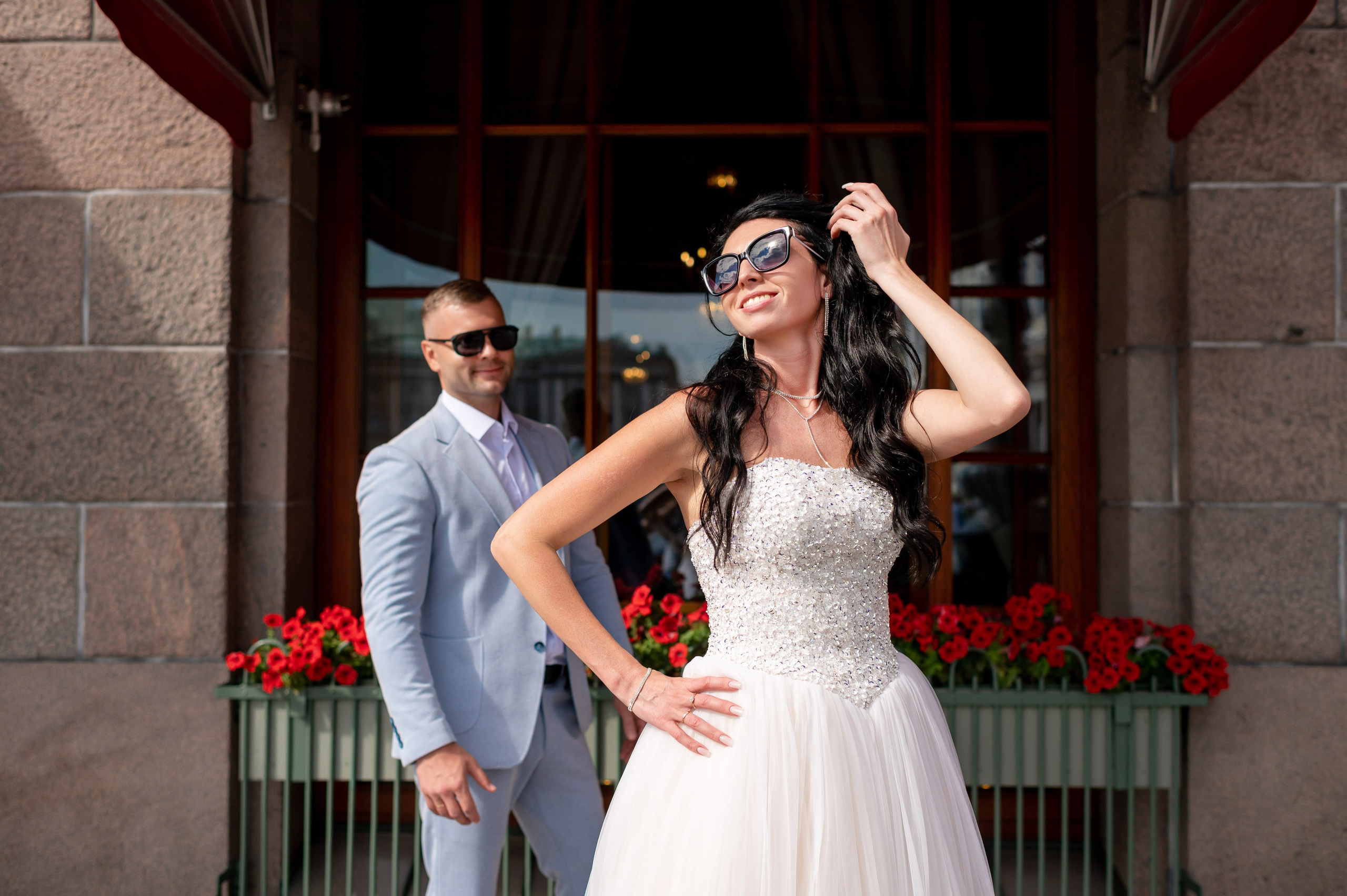 Елена и Илья (фотосессия у городской Невской Ратуши, Исаакиевская площадь). Портретный, семейный и свадебный фотограф в Санкт-Петербурге и в Пушкине Ширяев Денис