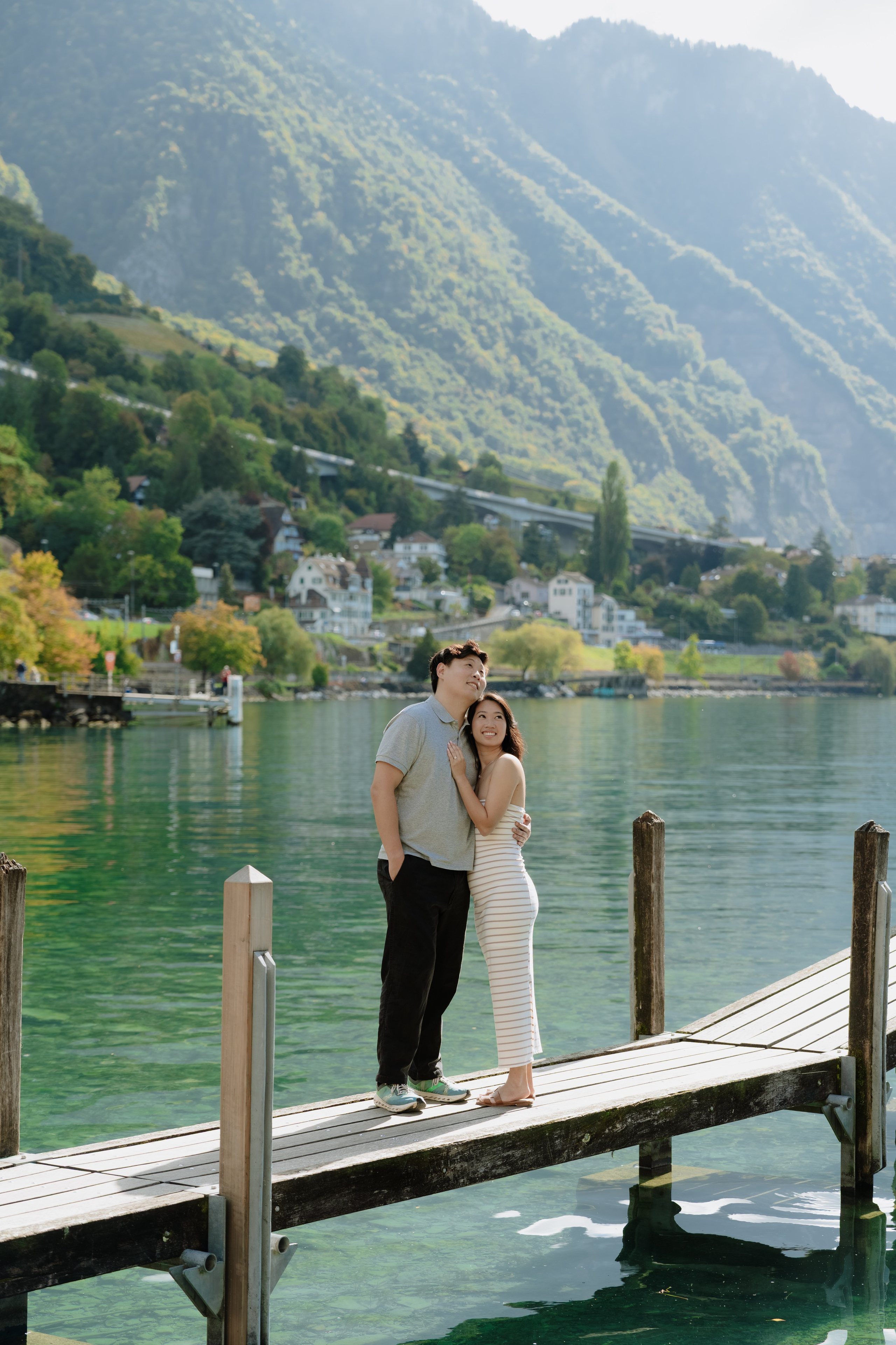 Stephanie & Dominick | Proposal Montreux. Профессиональный свадебный фотограф в Женеве и Швейцарии | Таня Вовчецкая