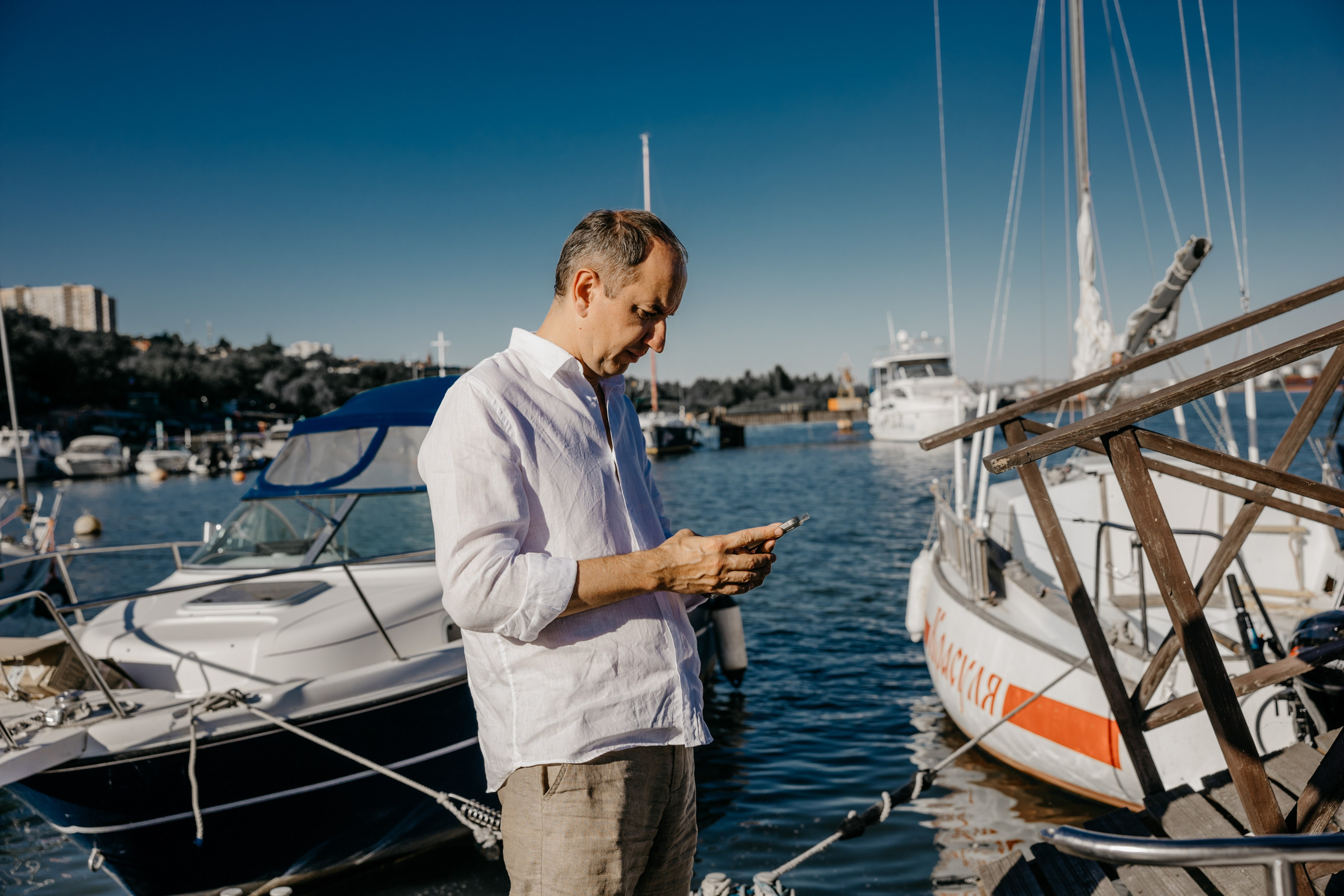 Прогулка на яхте. Фотограф Эдуарда Титанян