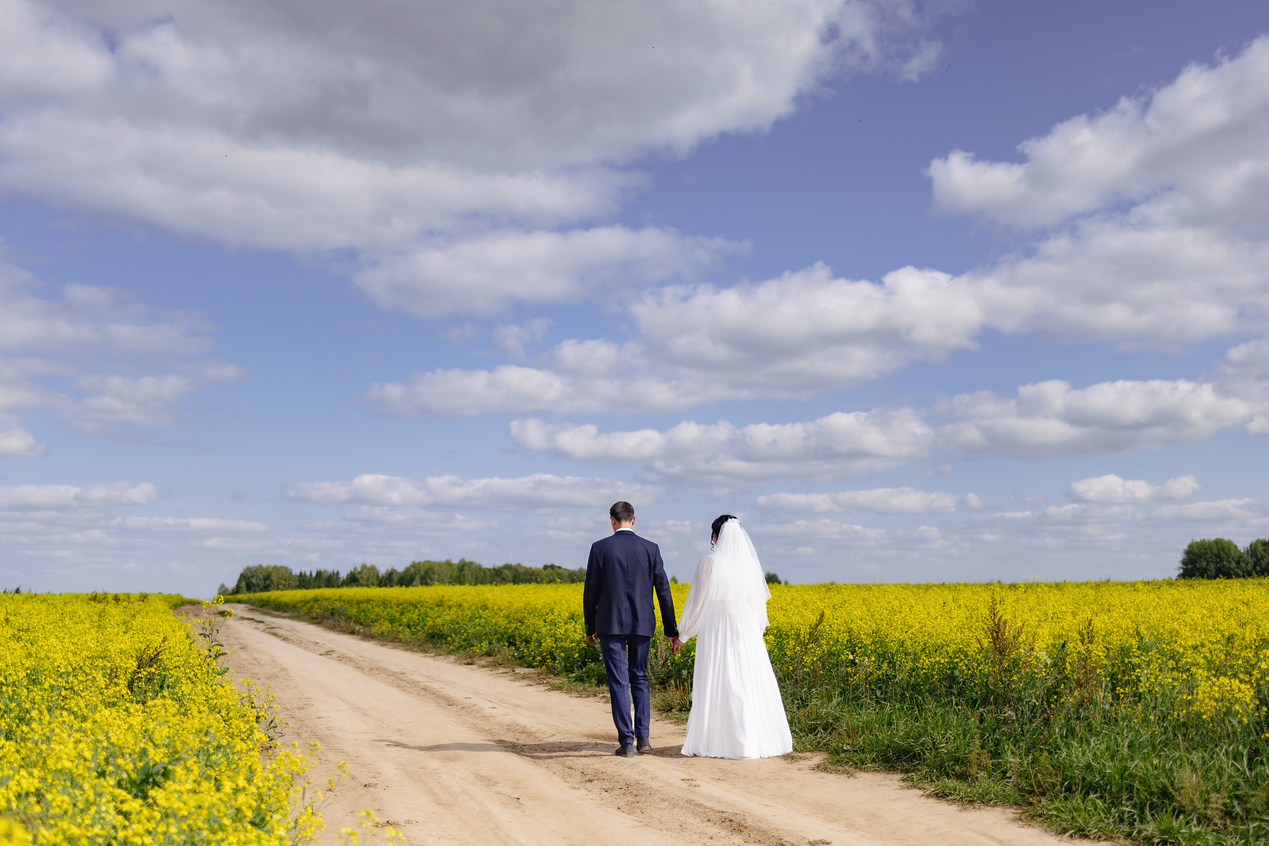 Свадебная фотосессия в рапсовом поле. Фотограф Ерохина Светлана — фотосессии в Екатеринбурге