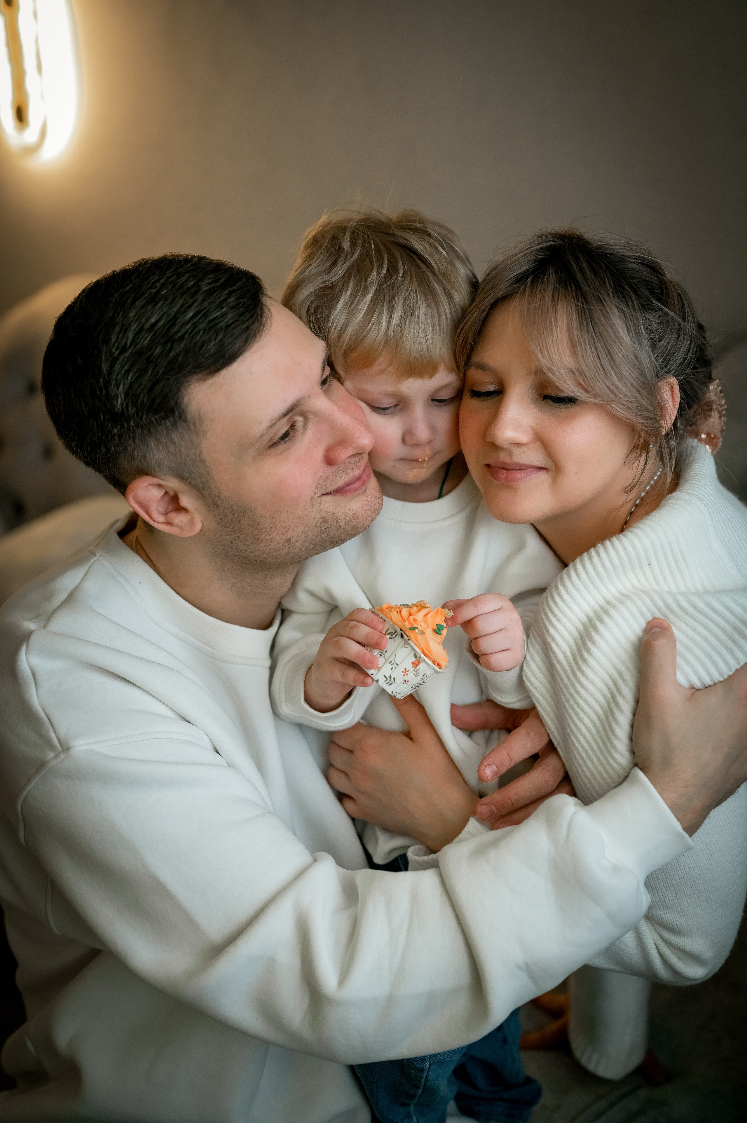 Домашняя новогодняя фотосессия. Фотограф новорождённых, семейный, школьный в городе Калуге Евгения