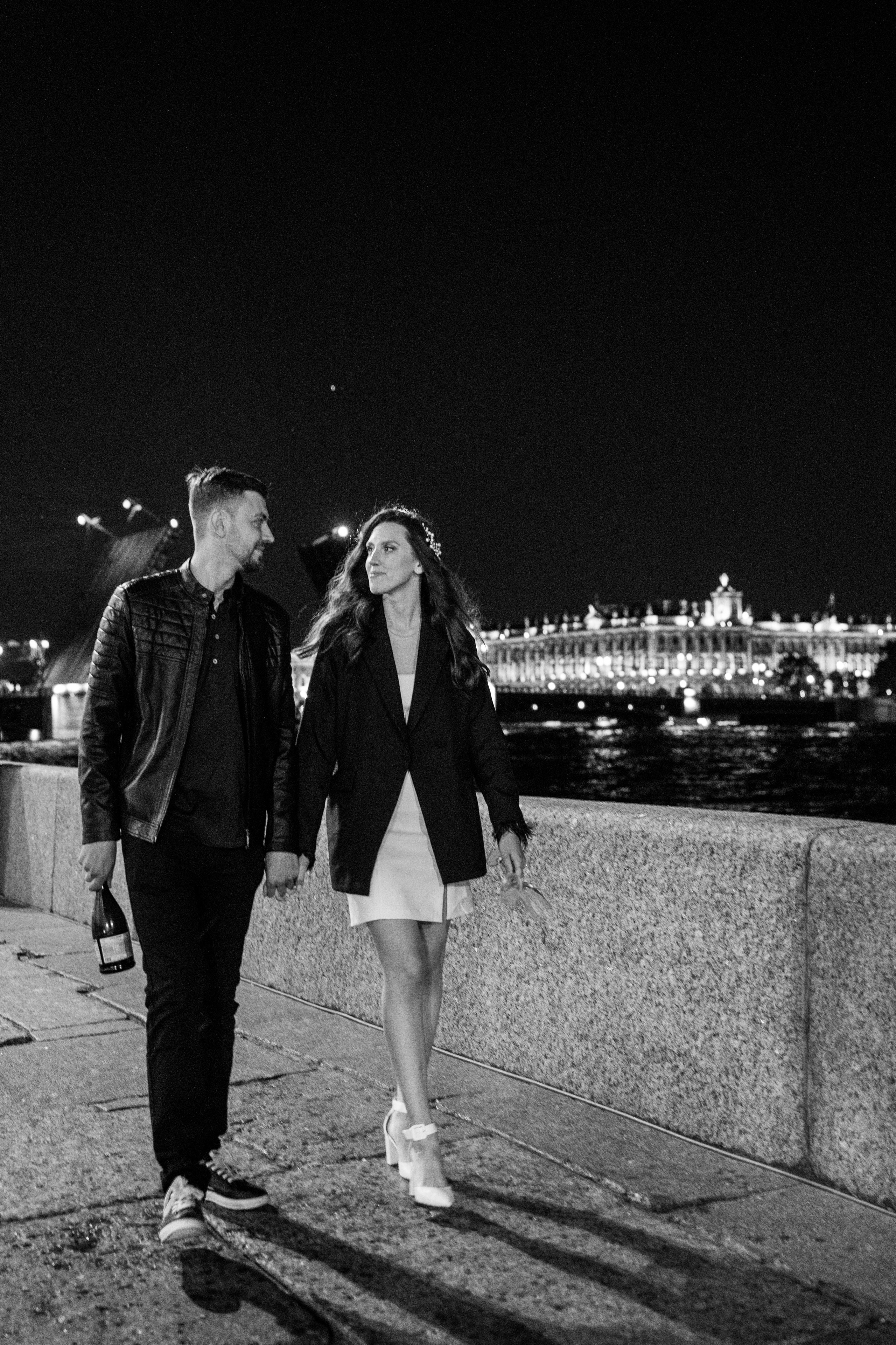 Love story «Night Petersburg». Свадебные фотограф и видеограф Наталья и Анатолий Новиковы СПб