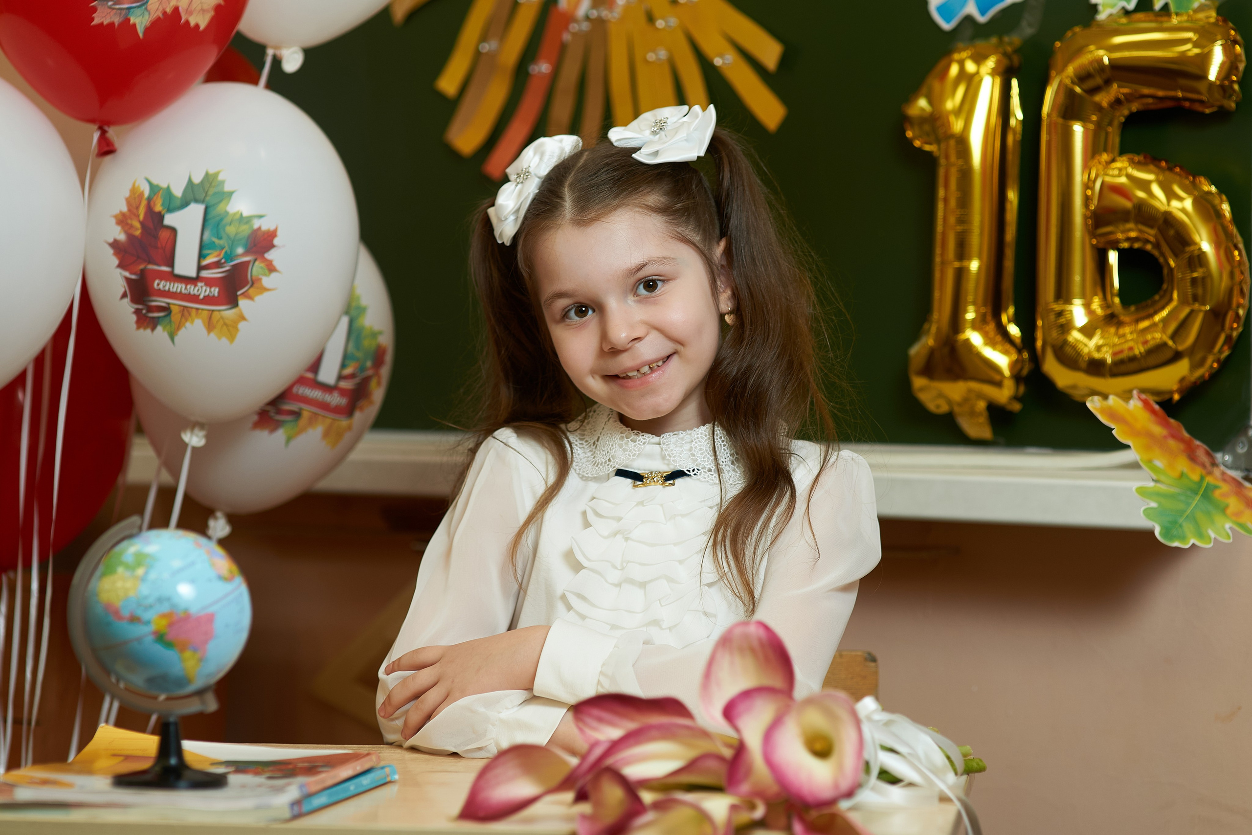 1 класс в День Знаний. Фотограф Владимир Артамонов