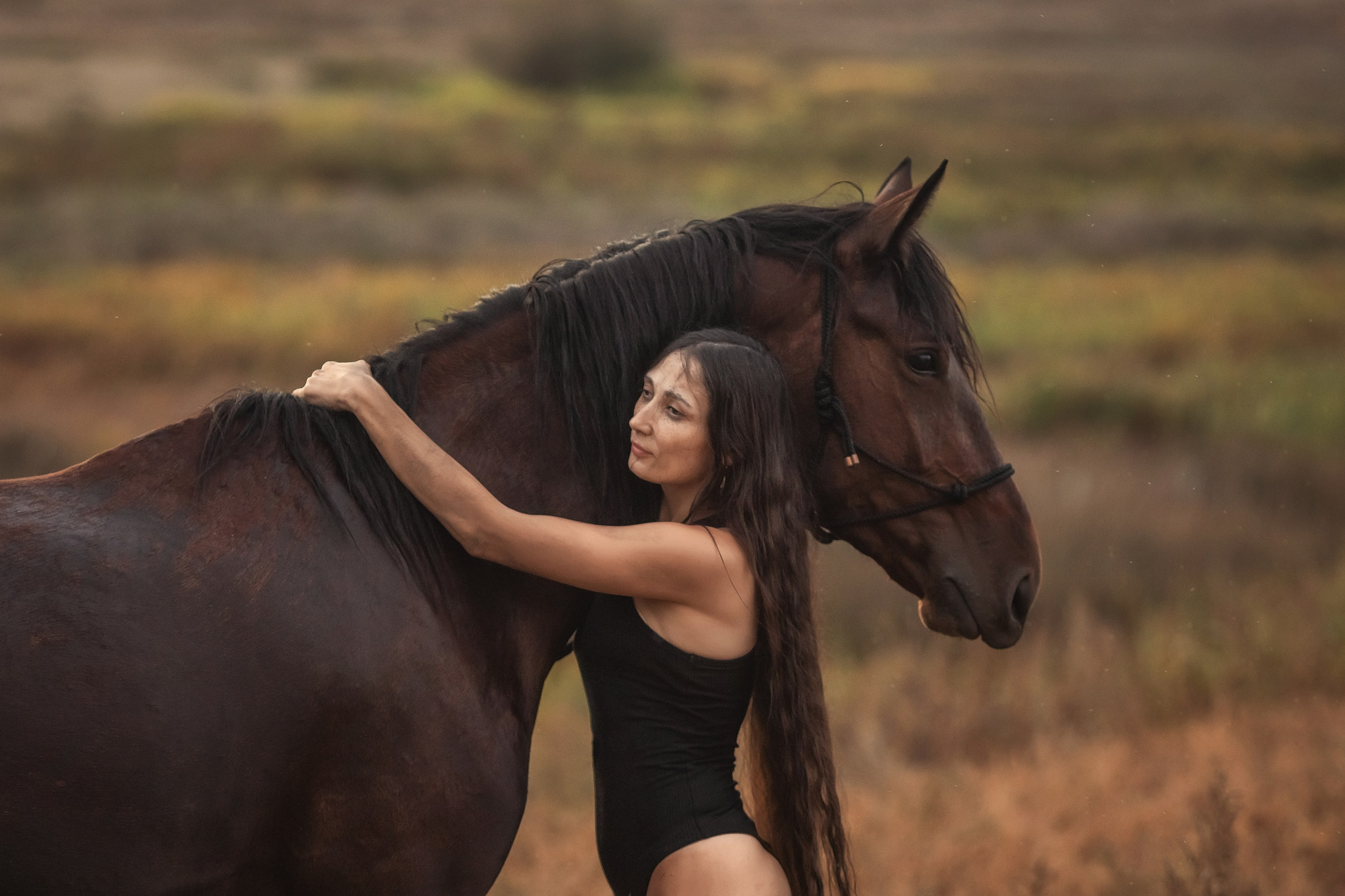 Фотосессия с лошадью у воды. Детский и семейный фотограф Анастасия Акатьева Оренбург/Курган