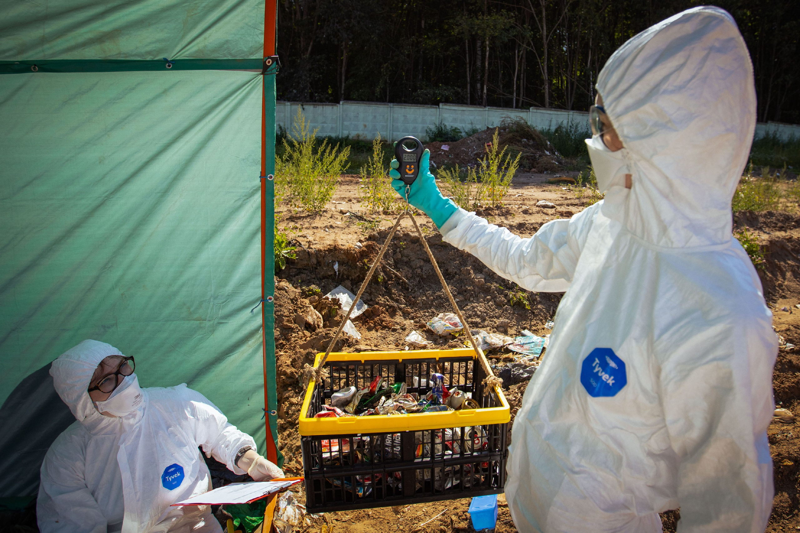 Анализ ижевского полигона ТБО [10-11 августа 2021 г.]. Фотограф Виноградов Константин
