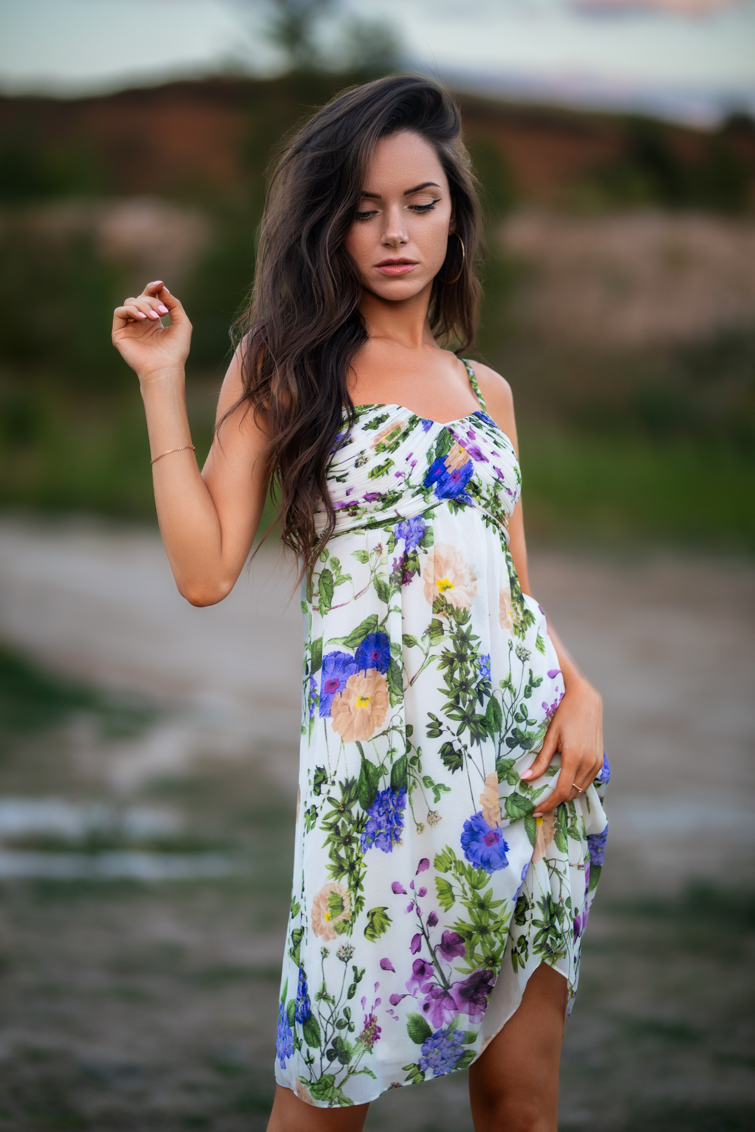 Летняя съемка с Екатериной на природе в парке Белый Колодец в формате для «себя»