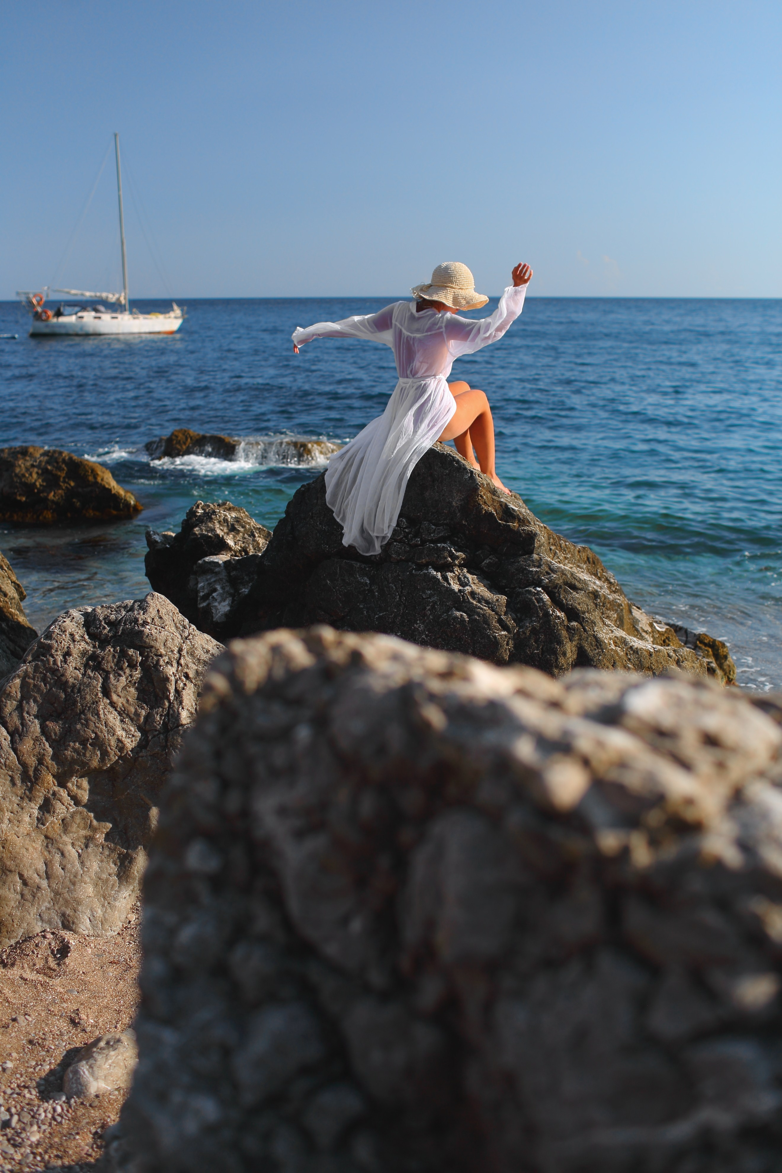 Фотосессия девушки у моря. Свадебный и репортажный фотограф в Ярославле и Санкт-Петербурге Роман Микрюков