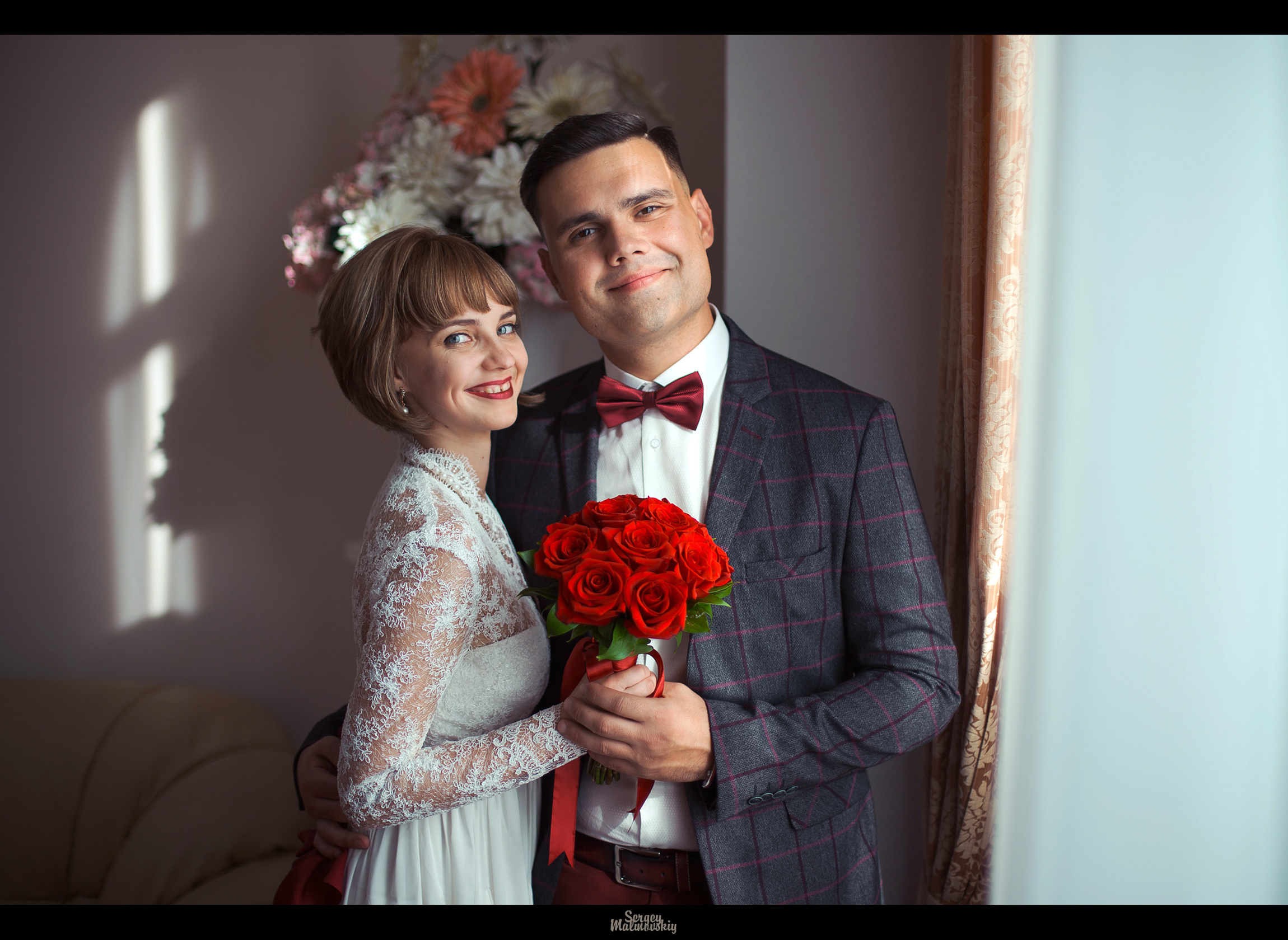 Молодожены, портфолио свадебного, свадебная прогулка, заказать свадебн. Свадебный фотограф в СПб Сергей Малиновский