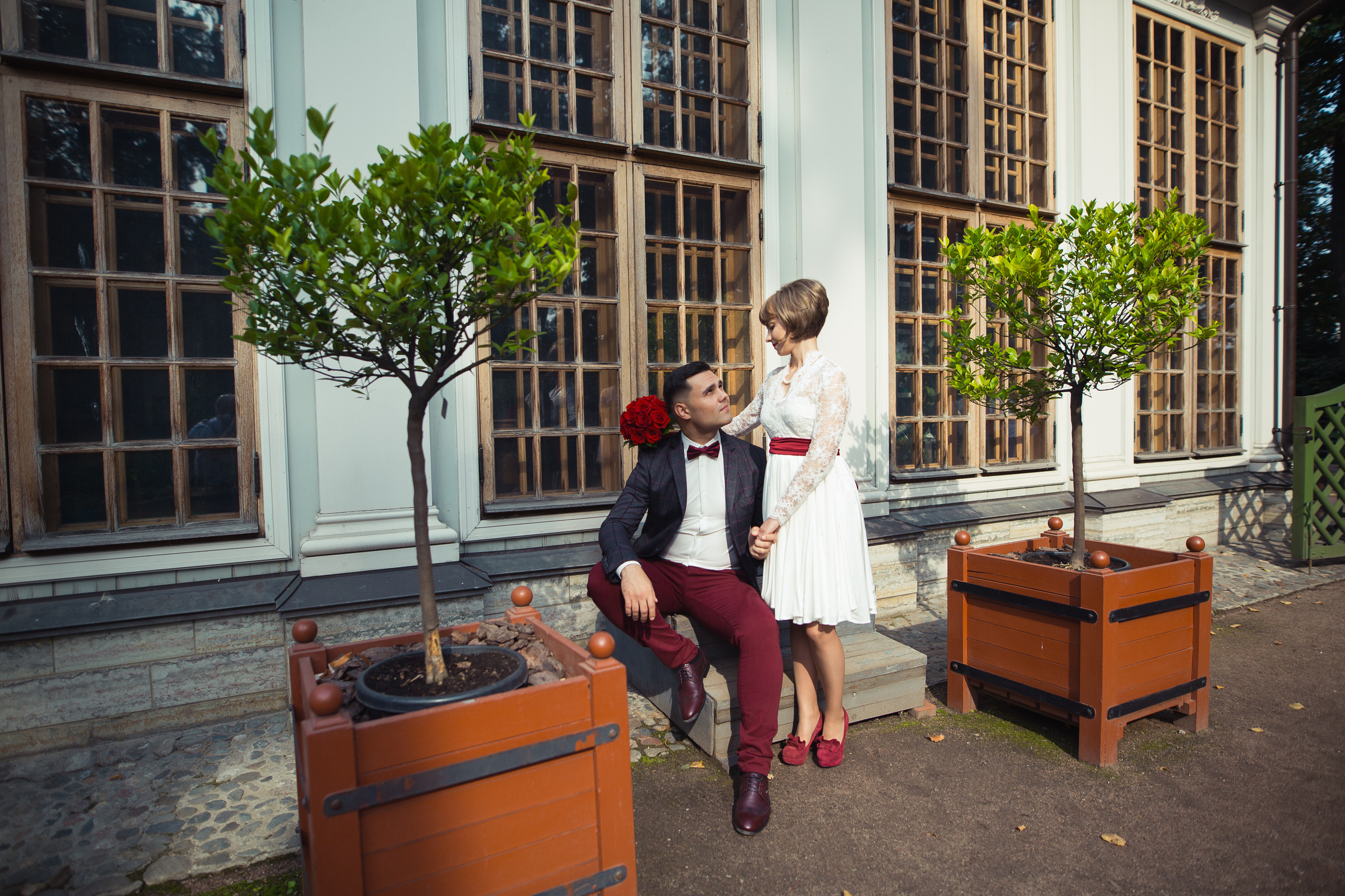 Молодожены, портфолио свадебного, свадебная прогулка, заказать свадебн. Свадебный фотограф в СПб Сергей Малиновский