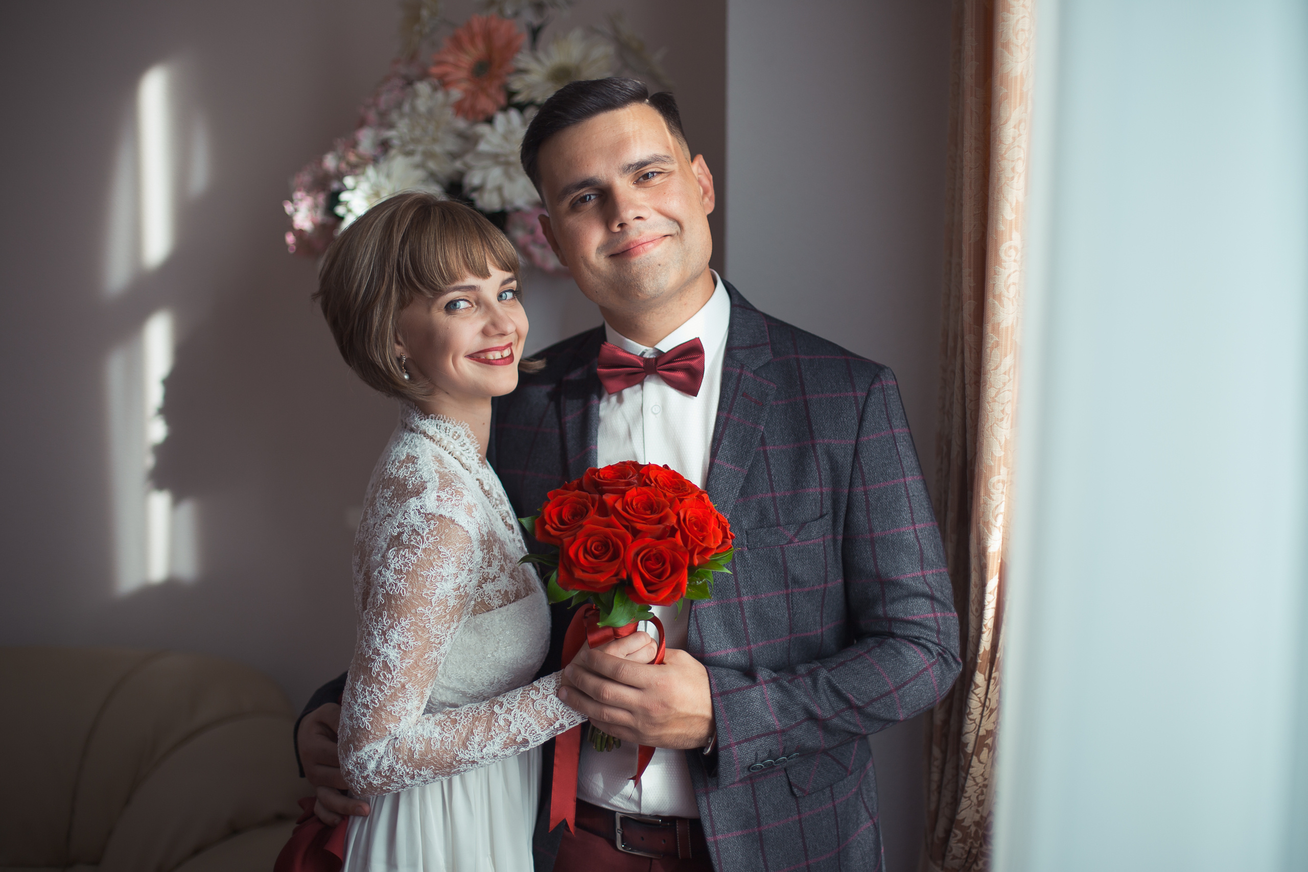 Молодожены, портфолио свадебного, свадебная прогулка, заказать свадебн. Свадебный фотограф в СПб Сергей Малиновский