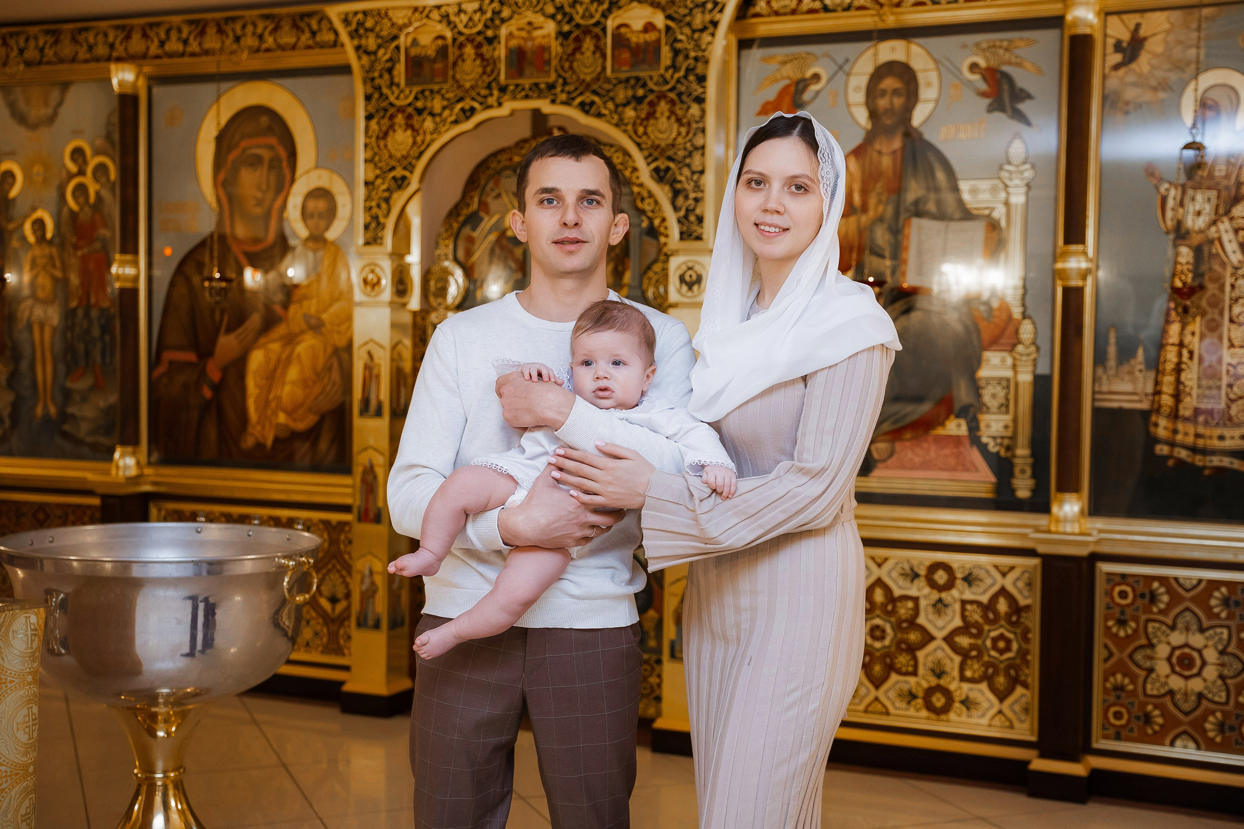 Крещение Андрея. Семейный и детский фотограф в Москве Александра Мак