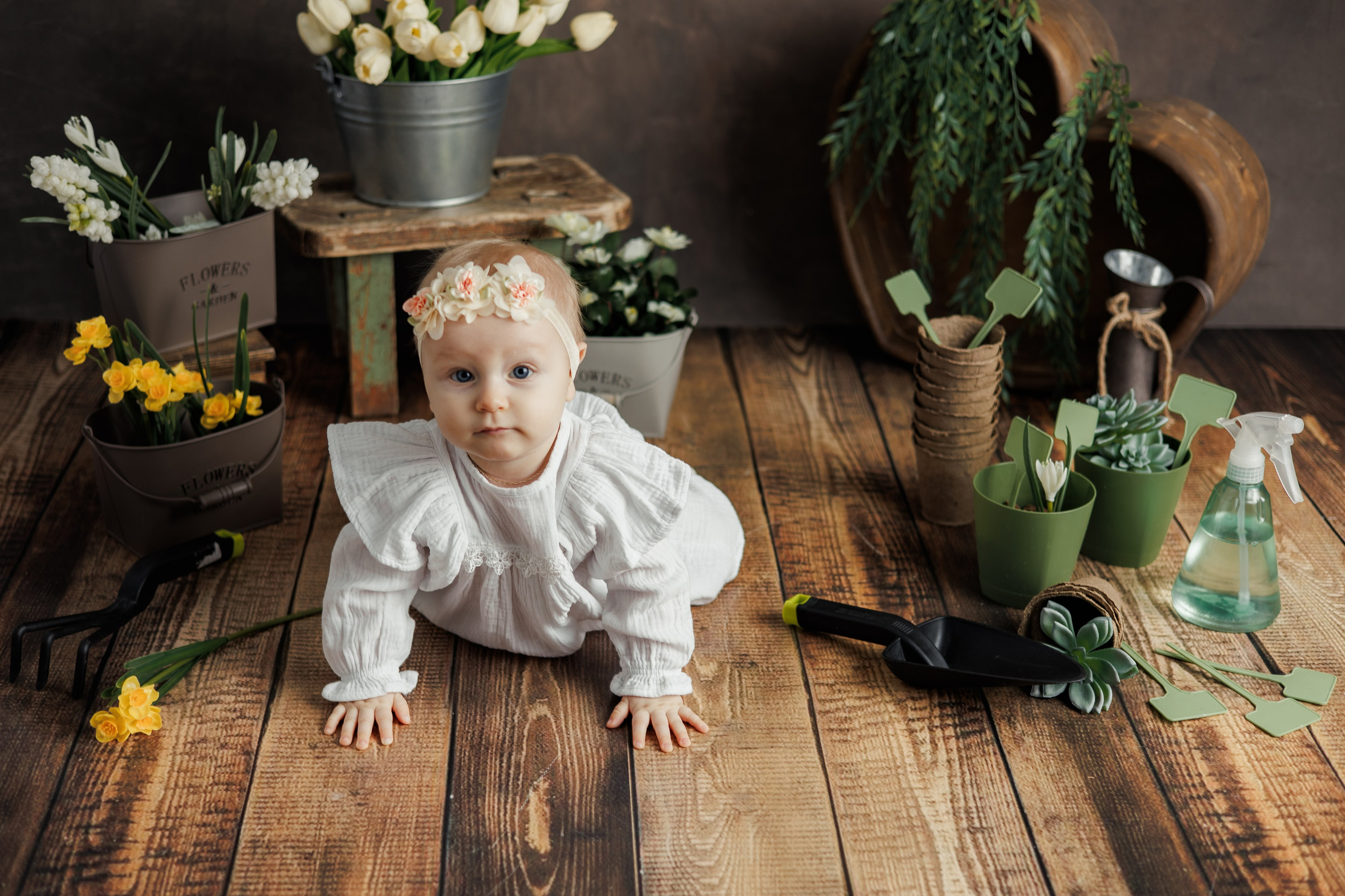 Цветочница. Фотограф новорождённых Екатерина Боброва. Ульяновск