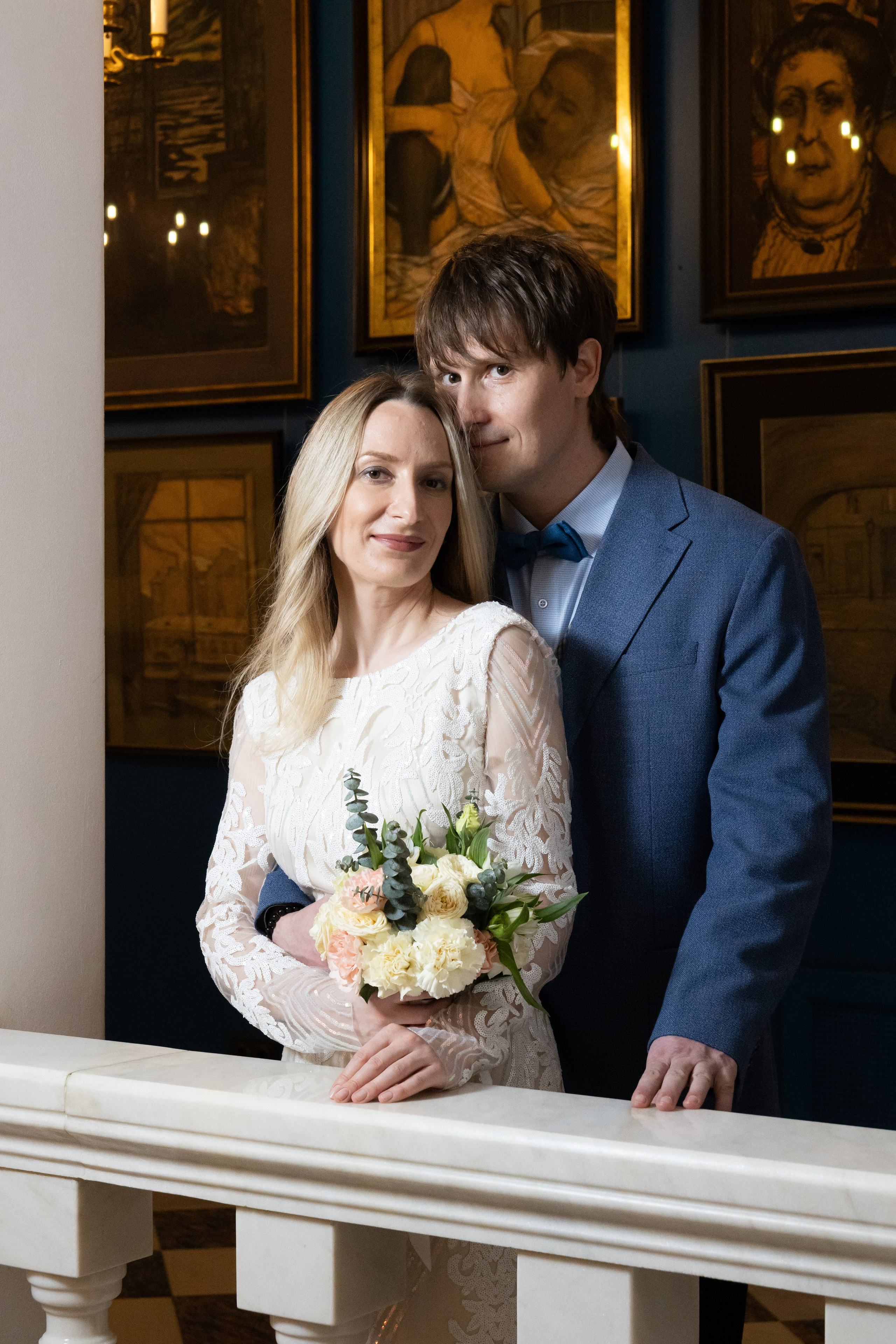 Свадьба в картинной галереи Ильи Глазунова. Фотограф в Москве Зябченко Екатерина. Съемки беременности, love story, семейный, портреты в студии и на улице