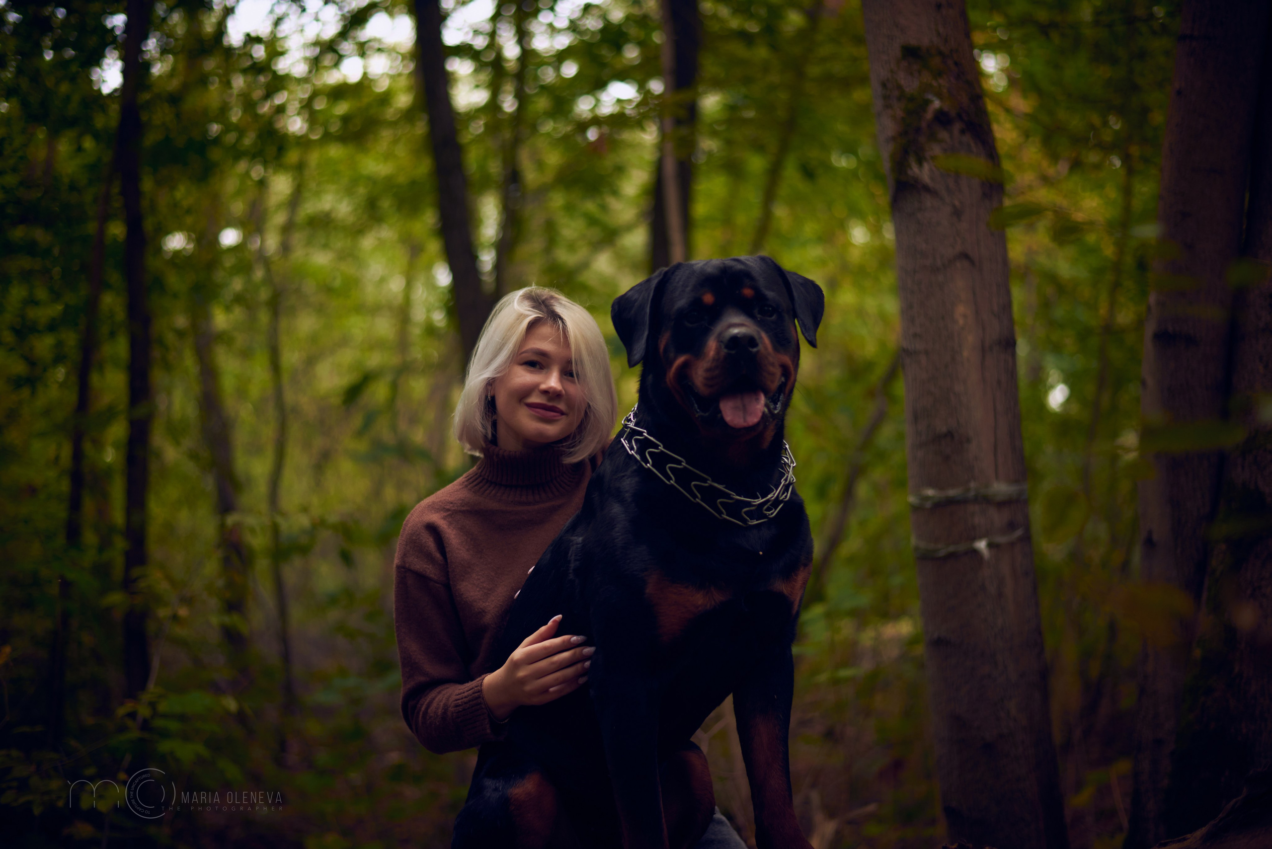 Прогулка с собакой. Фотограф Мария Оленева