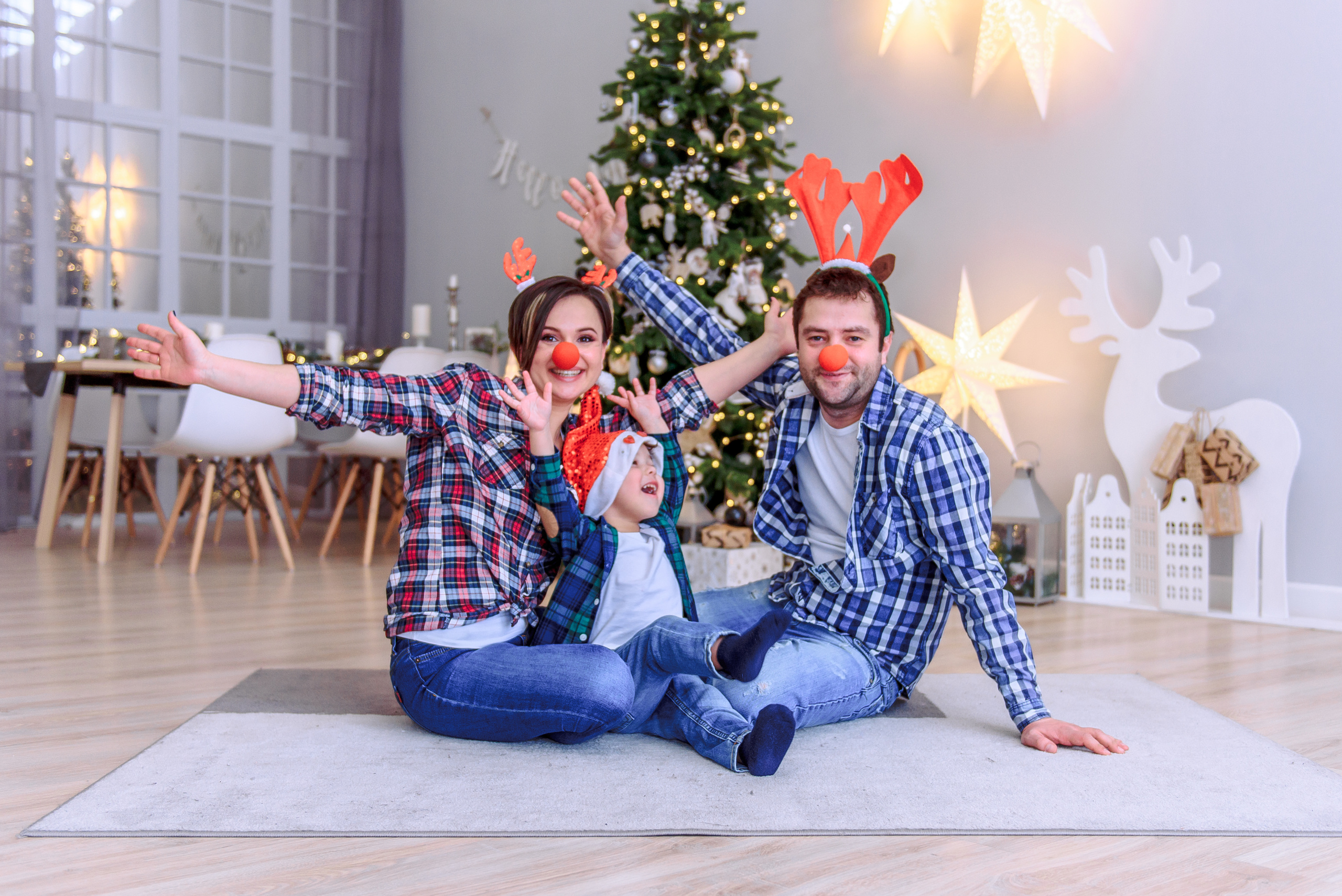 Новогодняя фотосессия в студии PROSTYLE. Свадебный и семейный фотограф в Москве Юлия Винник