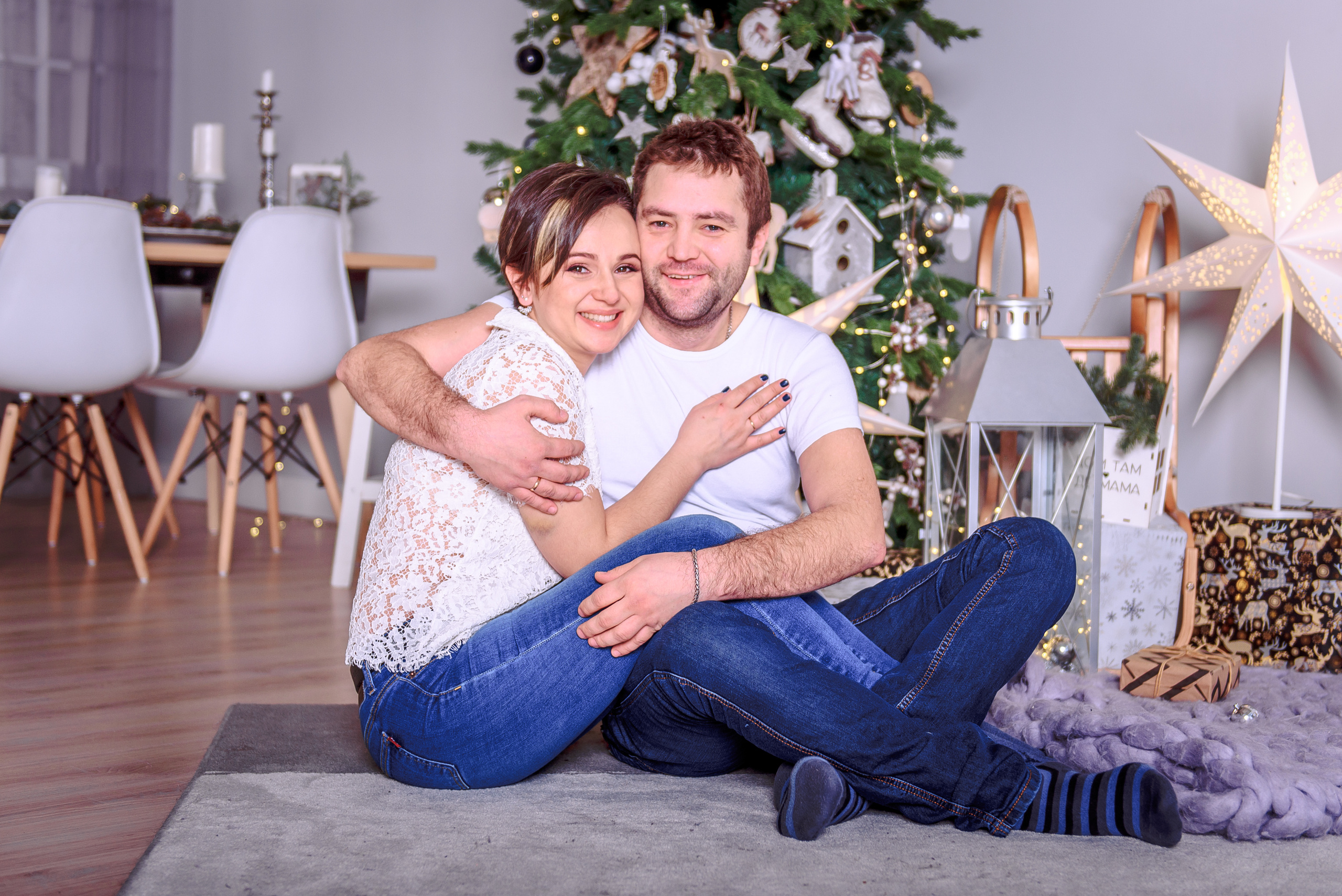 Новогодняя фотосессия в студии PROSTYLE. Свадебный и семейный фотограф в Москве Юлия Винник