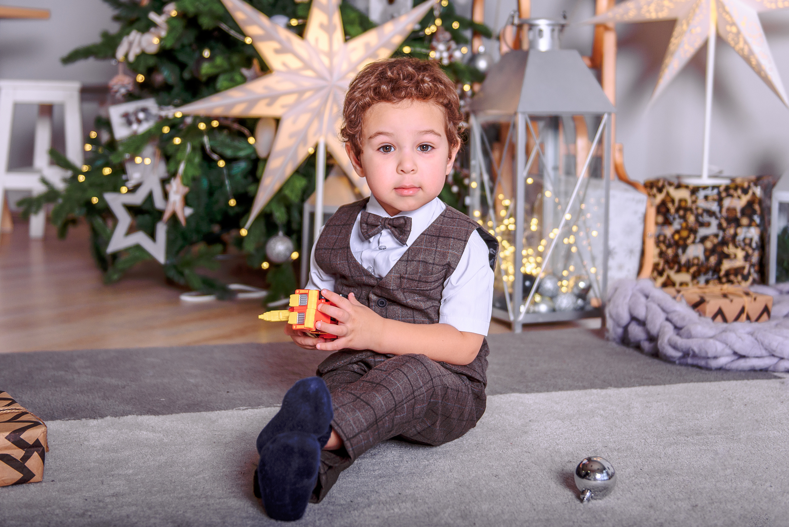 Новогодняя фотосессия в студии PROSTYLE. Свадебный и семейный фотограф в Москве Юлия Винник