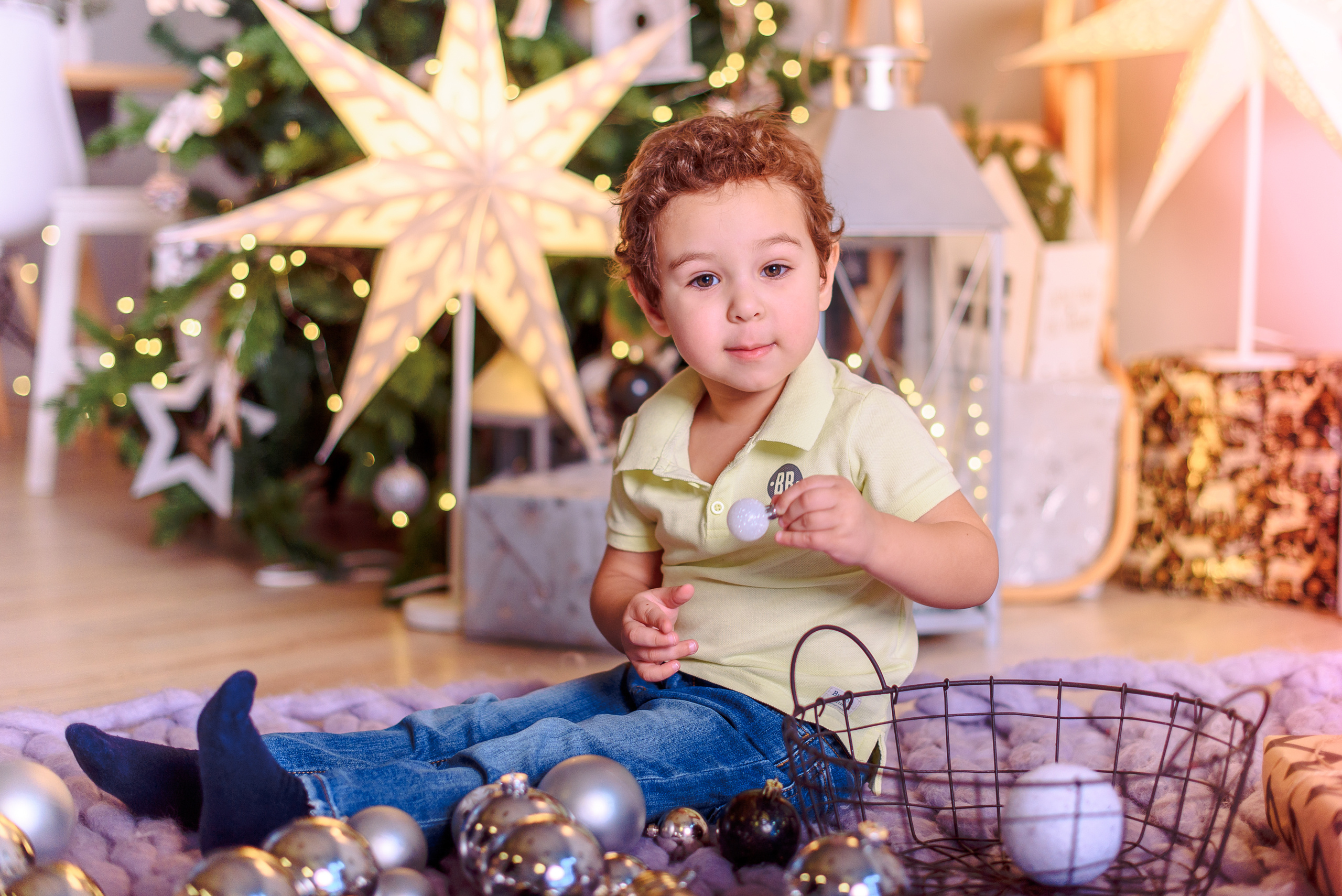 Новогодняя фотосессия в студии PROSTYLE. Свадебный и семейный фотограф в Москве Юлия Винник