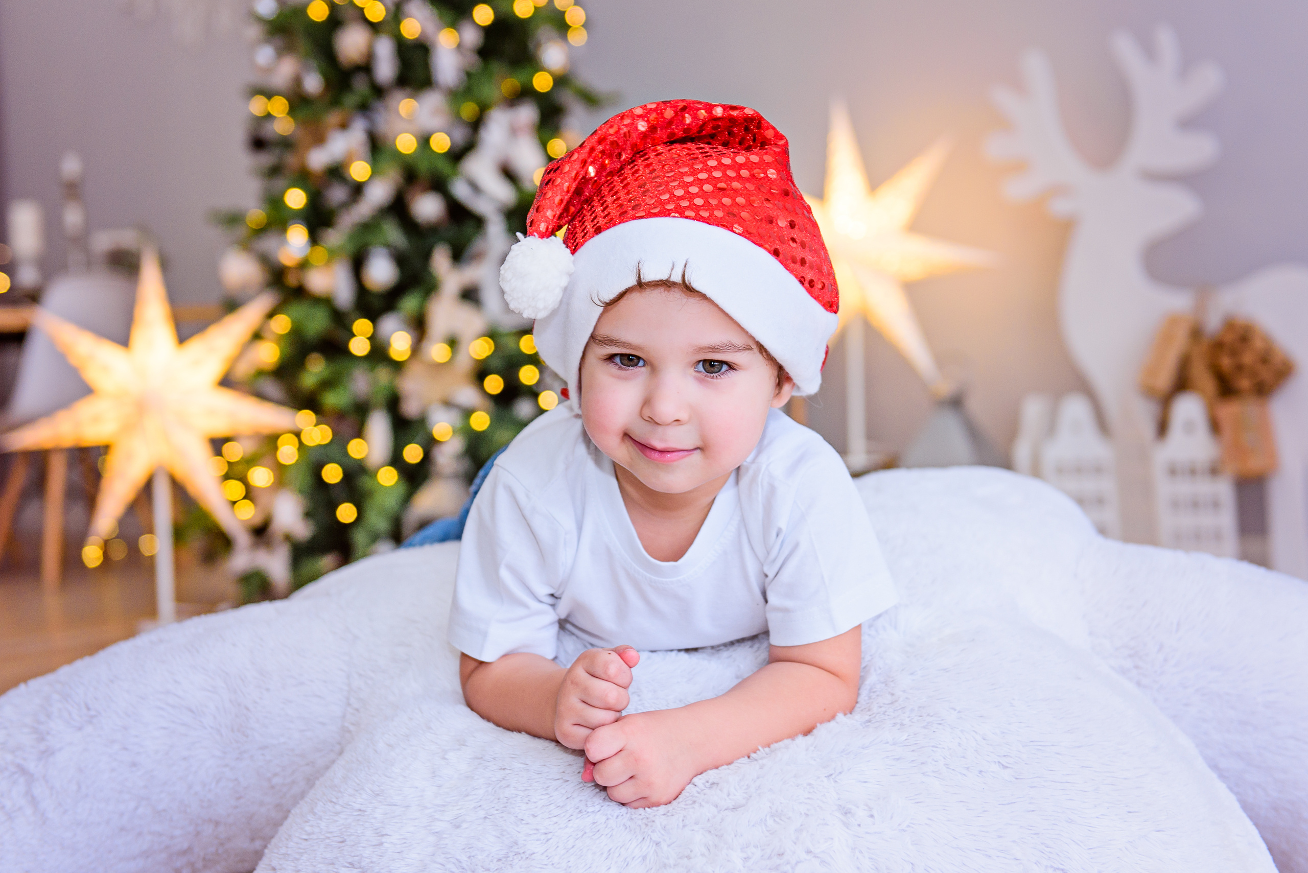 Новогодняя фотосессия в студии PROSTYLE. Свадебный и семейный фотограф в Москве Юлия Винник