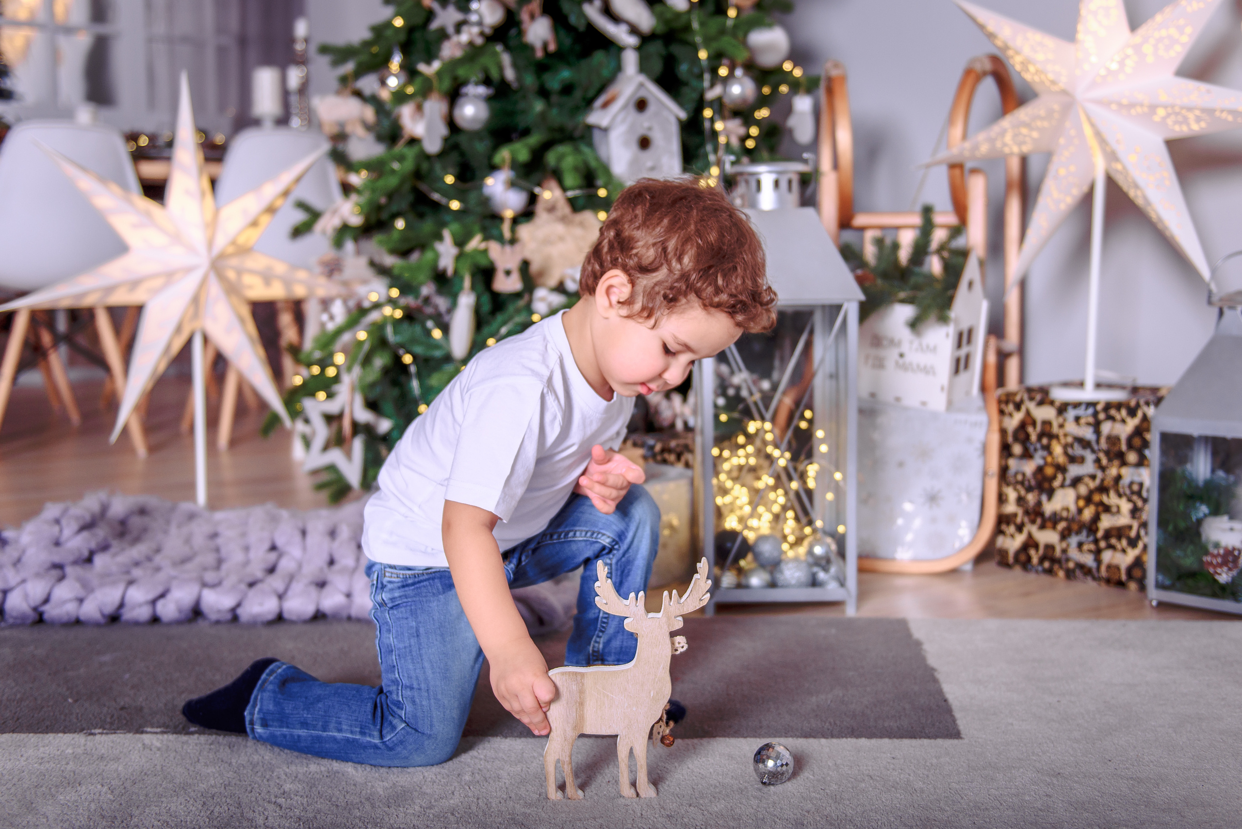 Новогодняя фотосессия в студии PROSTYLE. Свадебный и семейный фотограф в Москве Юлия Винник