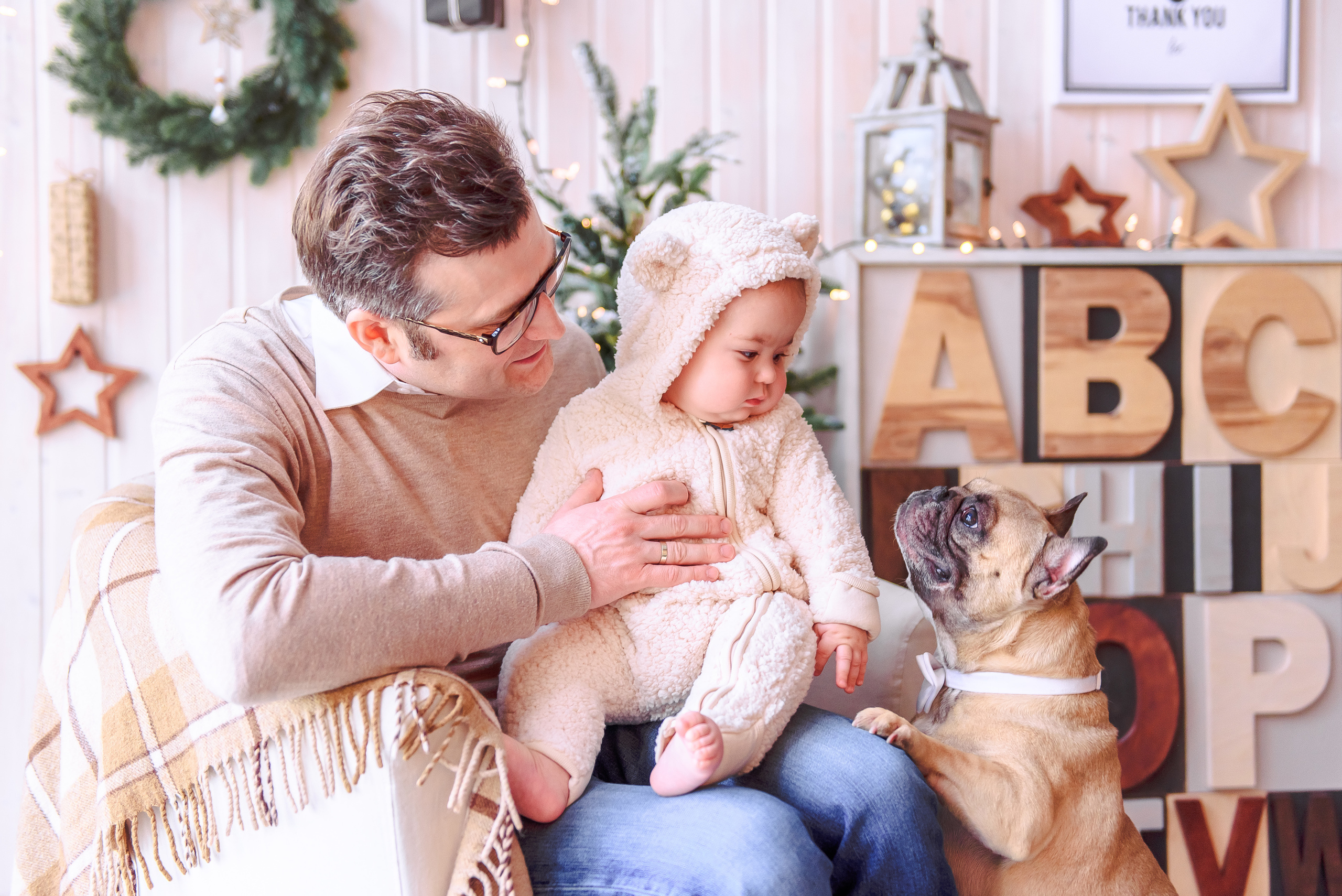 Семья Алексея и Ольги в фотостудии PROSTYLE. Свадебный и семейный фотограф в Москве Юлия Винник