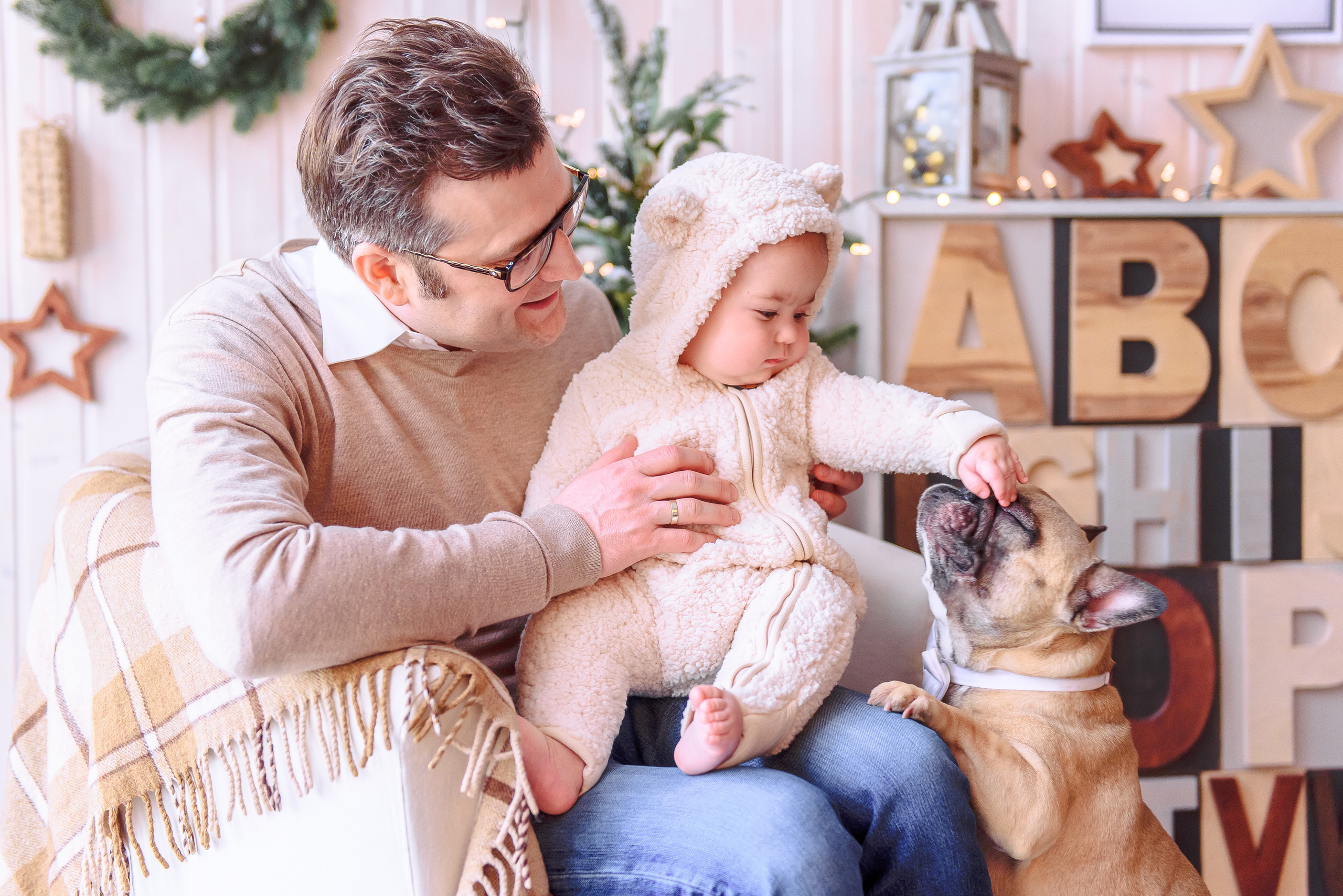 Семья Алексея и Ольги в фотостудии PROSTYLE. Свадебный и семейный фотограф в Москве Юлия Винник