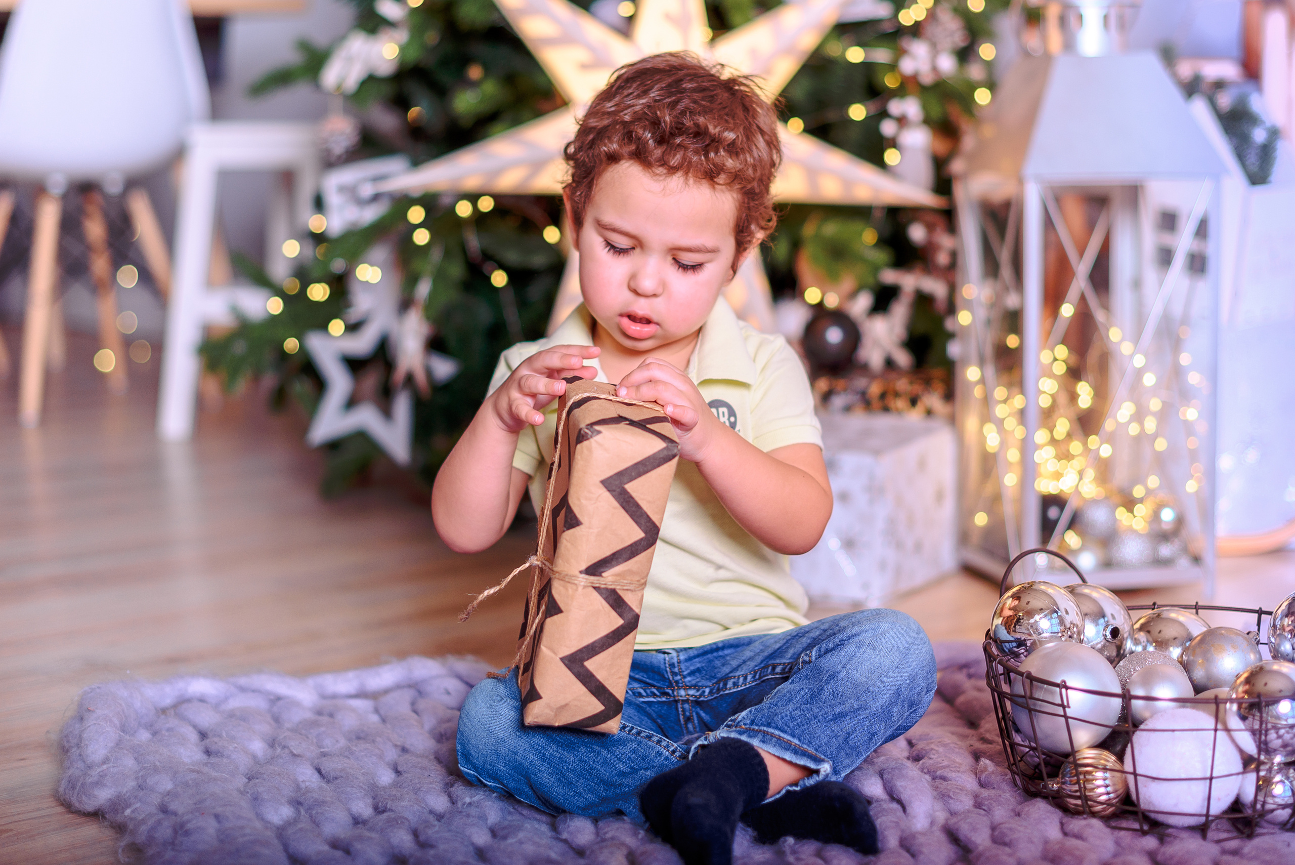 Новогодняя фотосессия в студии PROSTYLE. Свадебный и семейный фотограф в Москве Юлия Винник