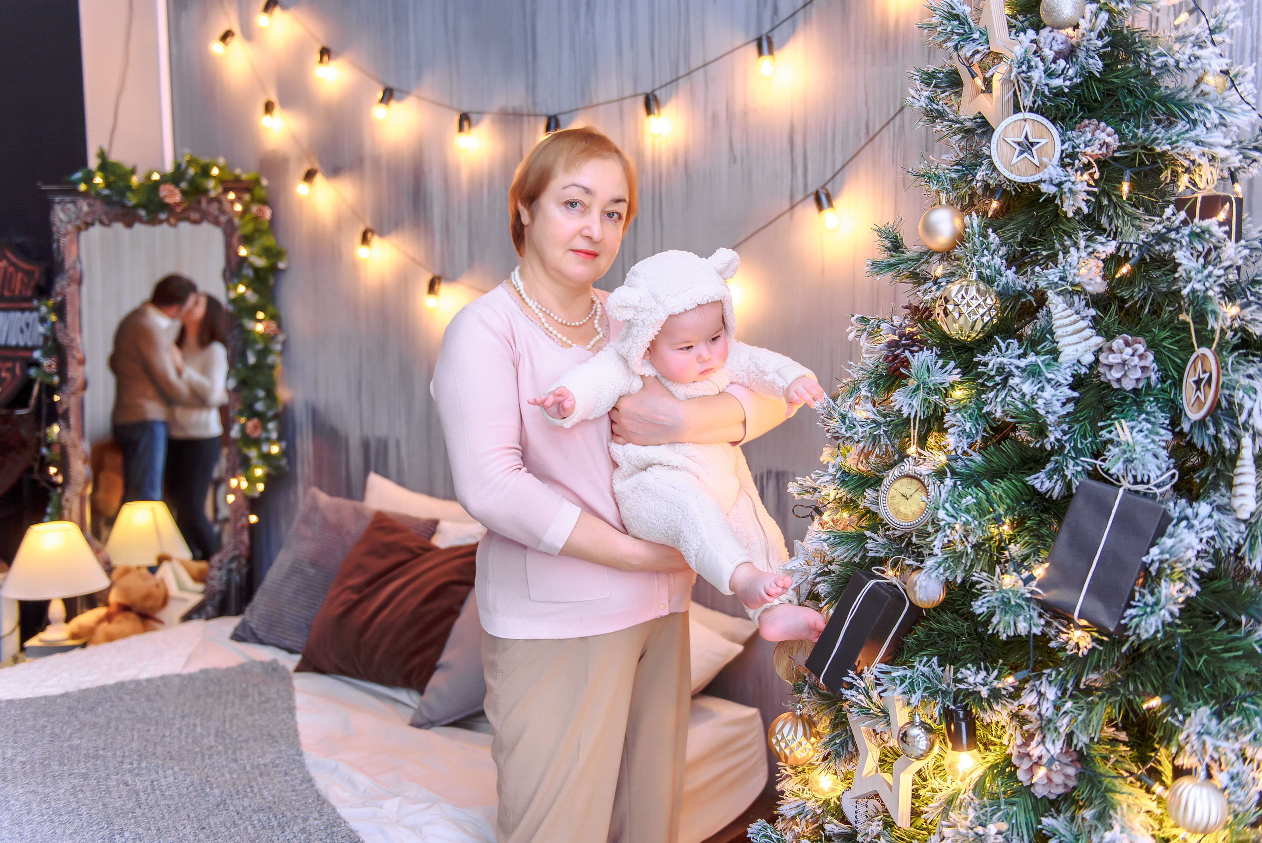 Семья Алексея и Ольги в фотостудии PROSTYLE. Свадебный и семейный фотограф в Москве Юлия Винник