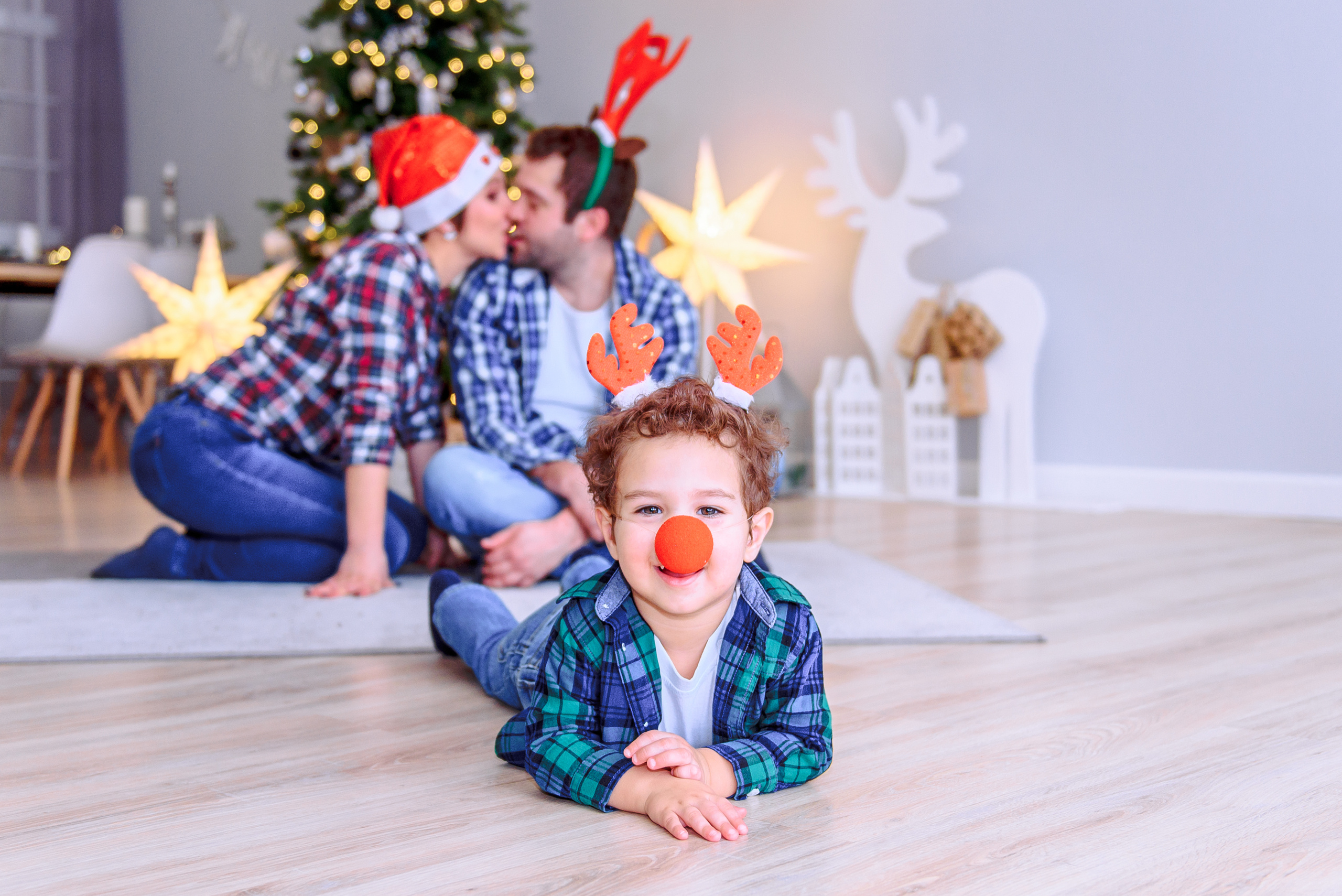 Новогодняя фотосессия в студии PROSTYLE. Свадебный и семейный фотограф в Москве Юлия Винник