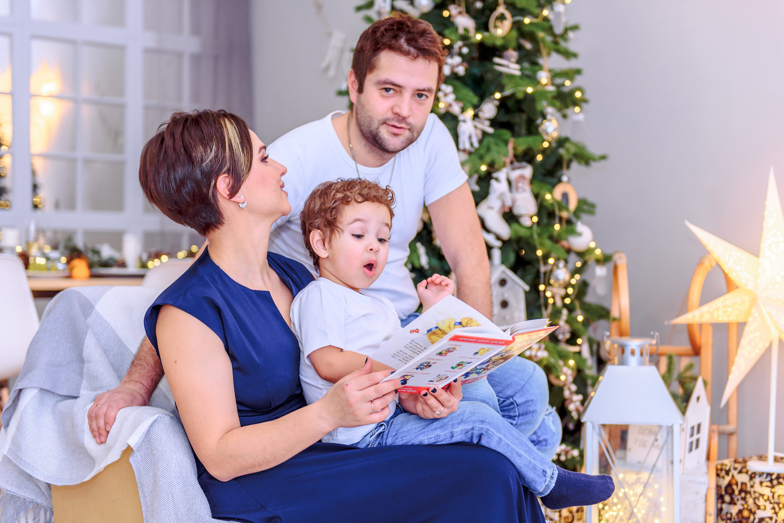 Новогодняя фотосессия в студии PROSTYLE. Свадебный и семейный фотограф в Москве Юлия Винник