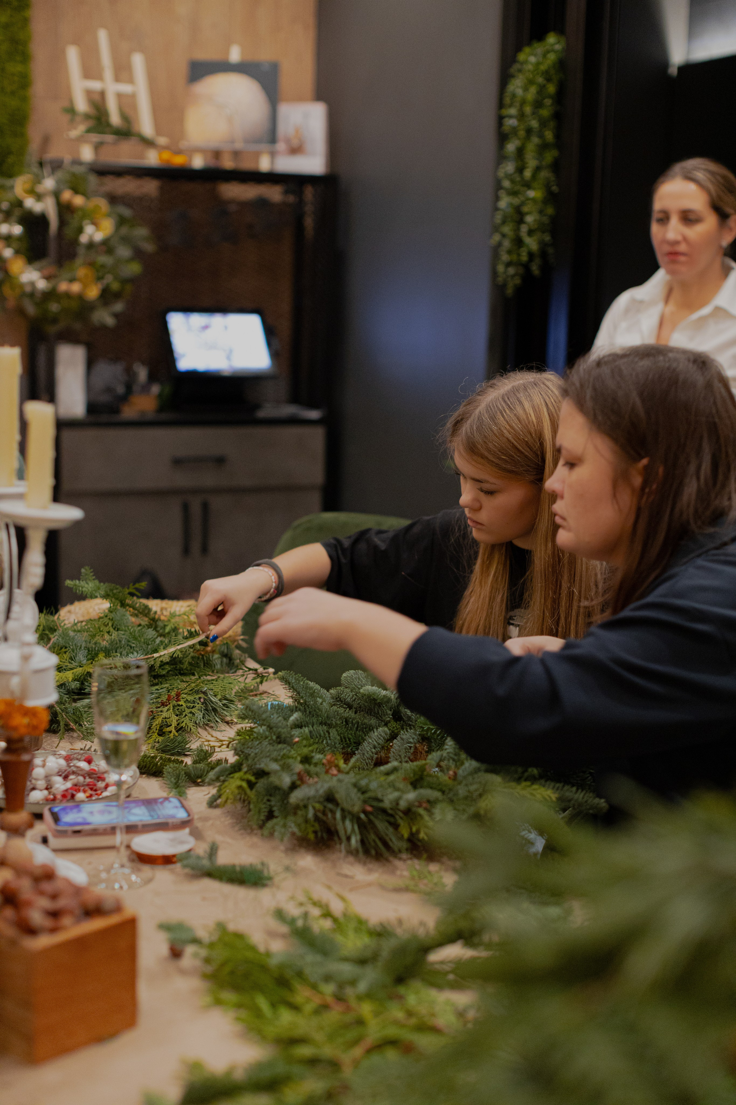 Мк Новогодний Венок. Анастасия Ракчеева Художник