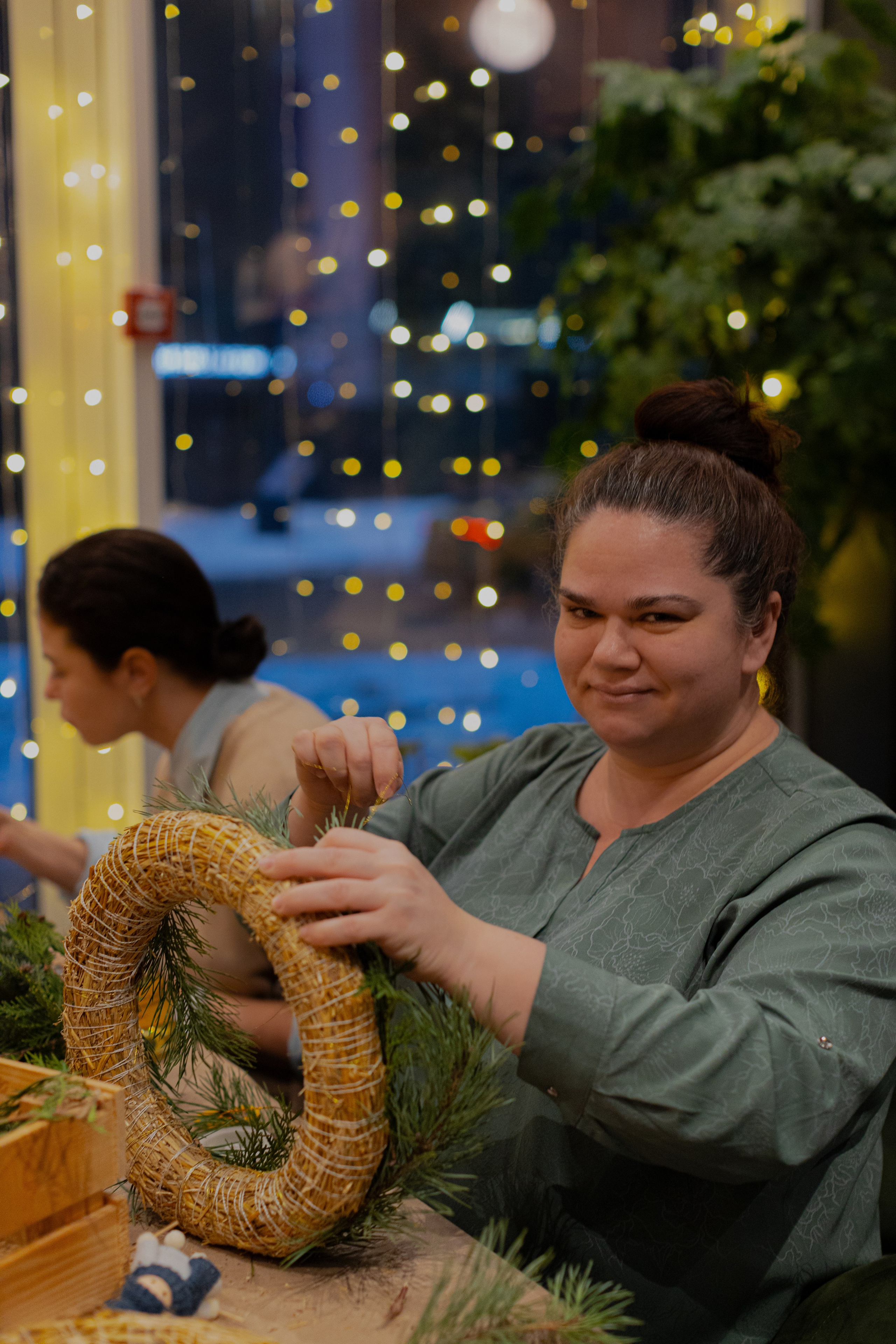 Мк Новогодний Венок. Анастасия Ракчеева Художник