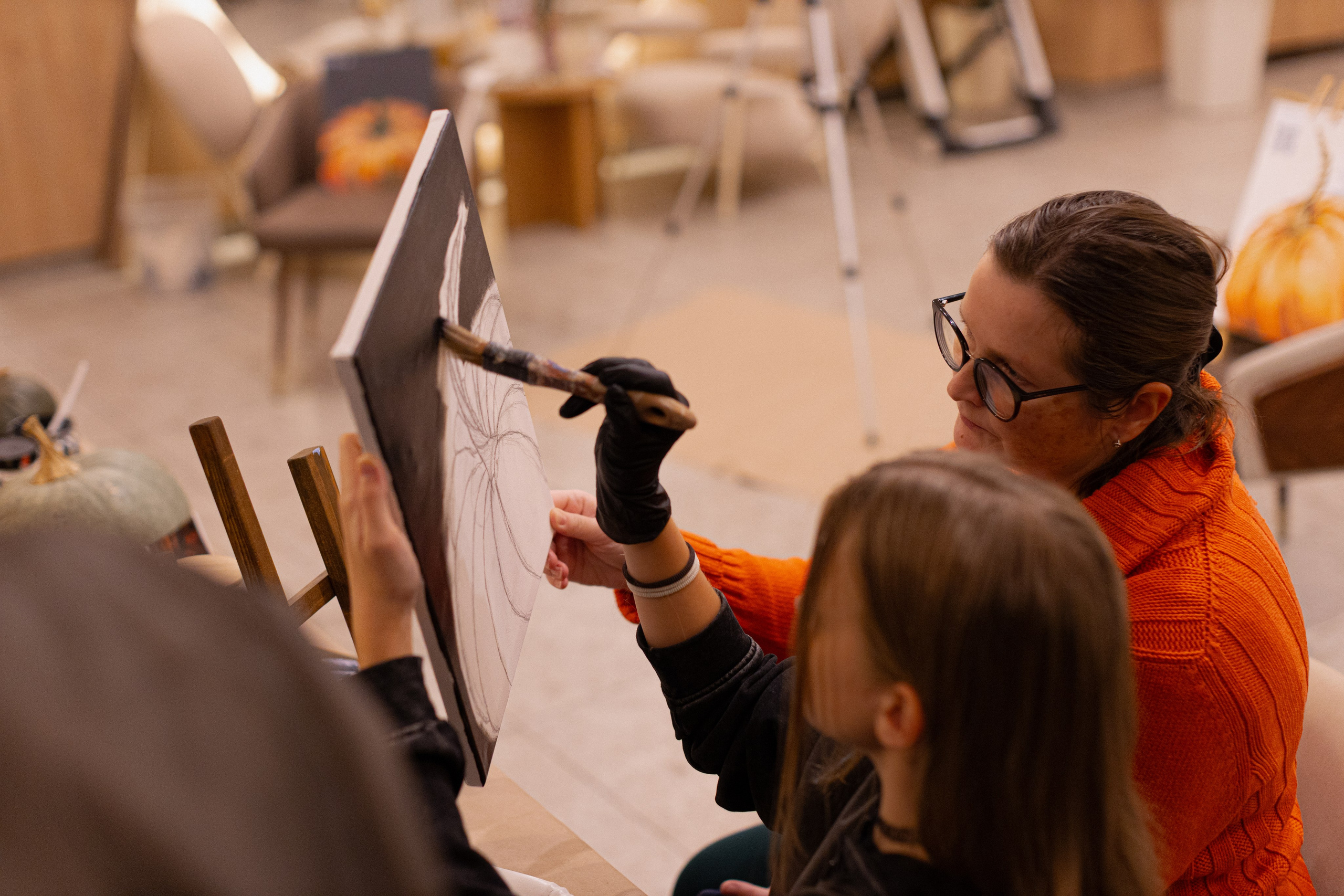 МК Тыква в кафе Здрасте. Анастасия Ракчеева Художник