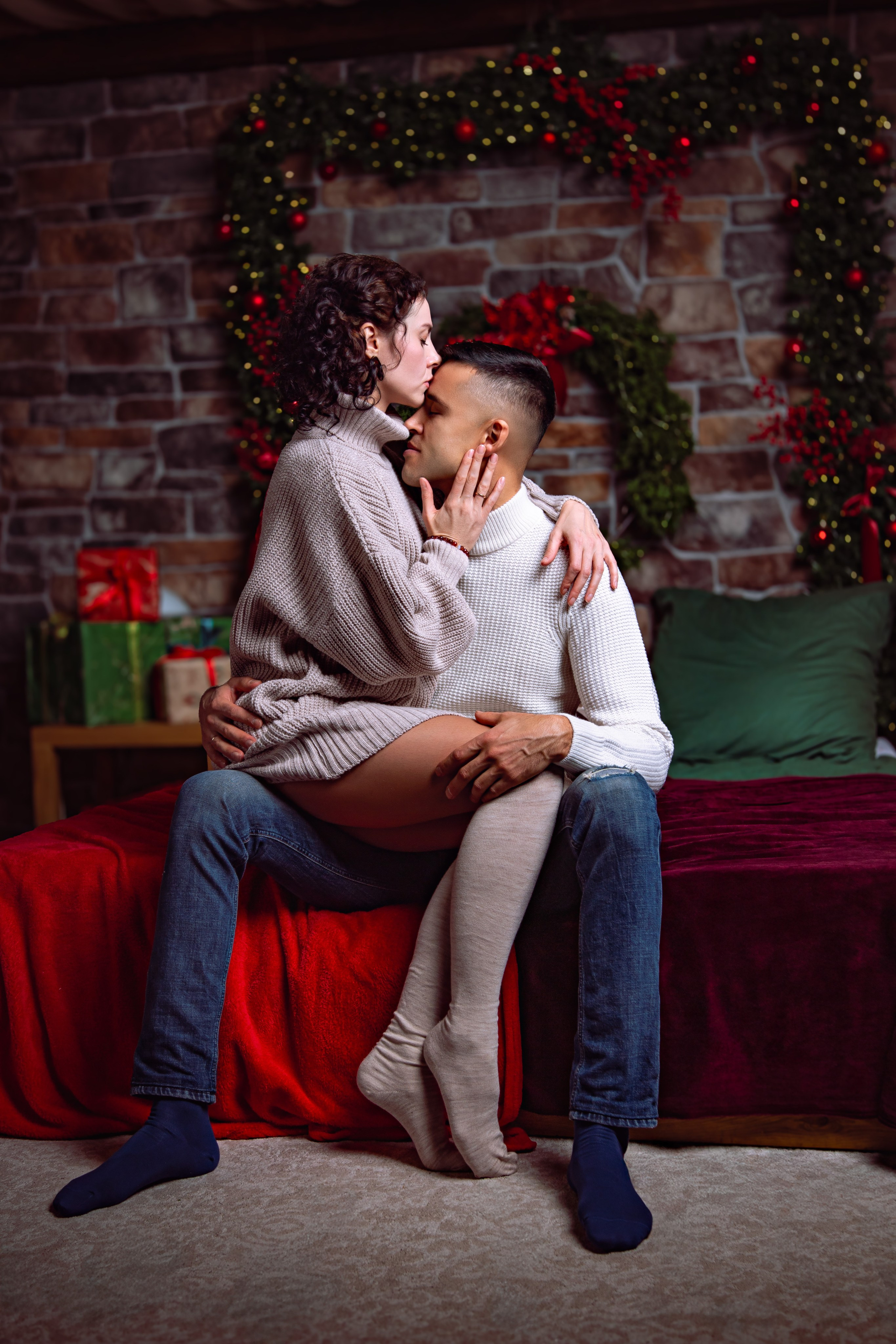 Love story новогодняя фотосессия