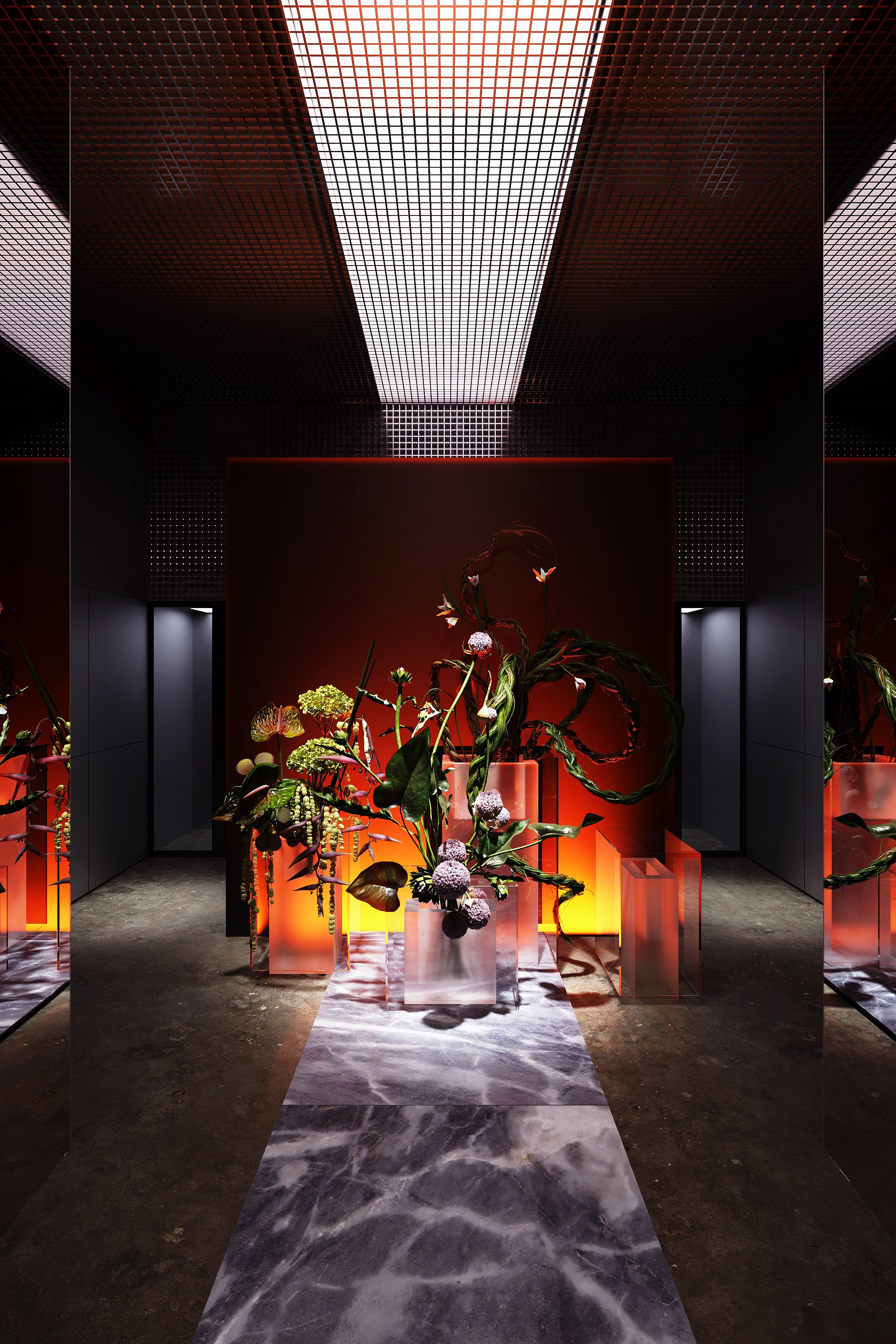 PARIS FLOWER BOUTIQUE. VALERIA GORNOSTAEVA. DESIGN AND VISUALIZATION