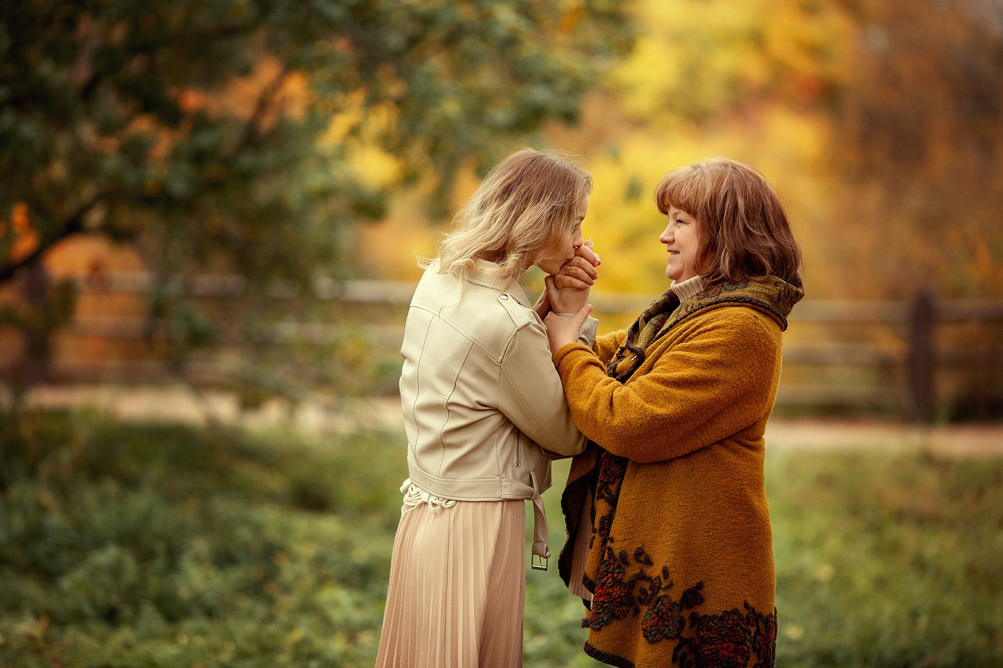 Фотосессия большой семьи в красивейших осенних пейзажах. Семейный фотограф Татьяна Надеждина | Москва, Московская область, Ярославль