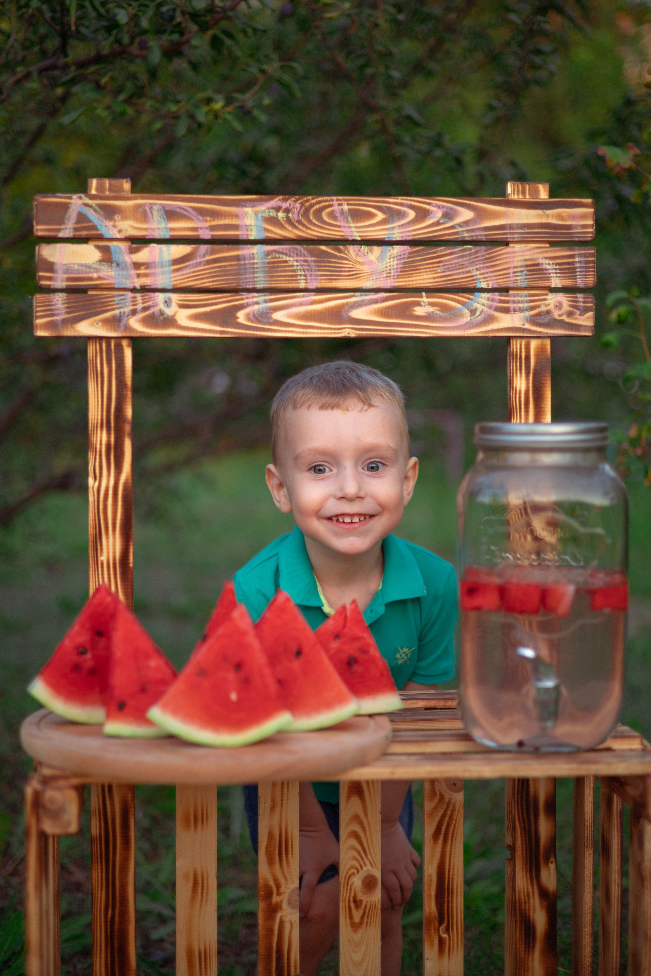 Полина и Даня арбузы. Семейный и детский фотограф в Михайловке Татьяна Лестьева