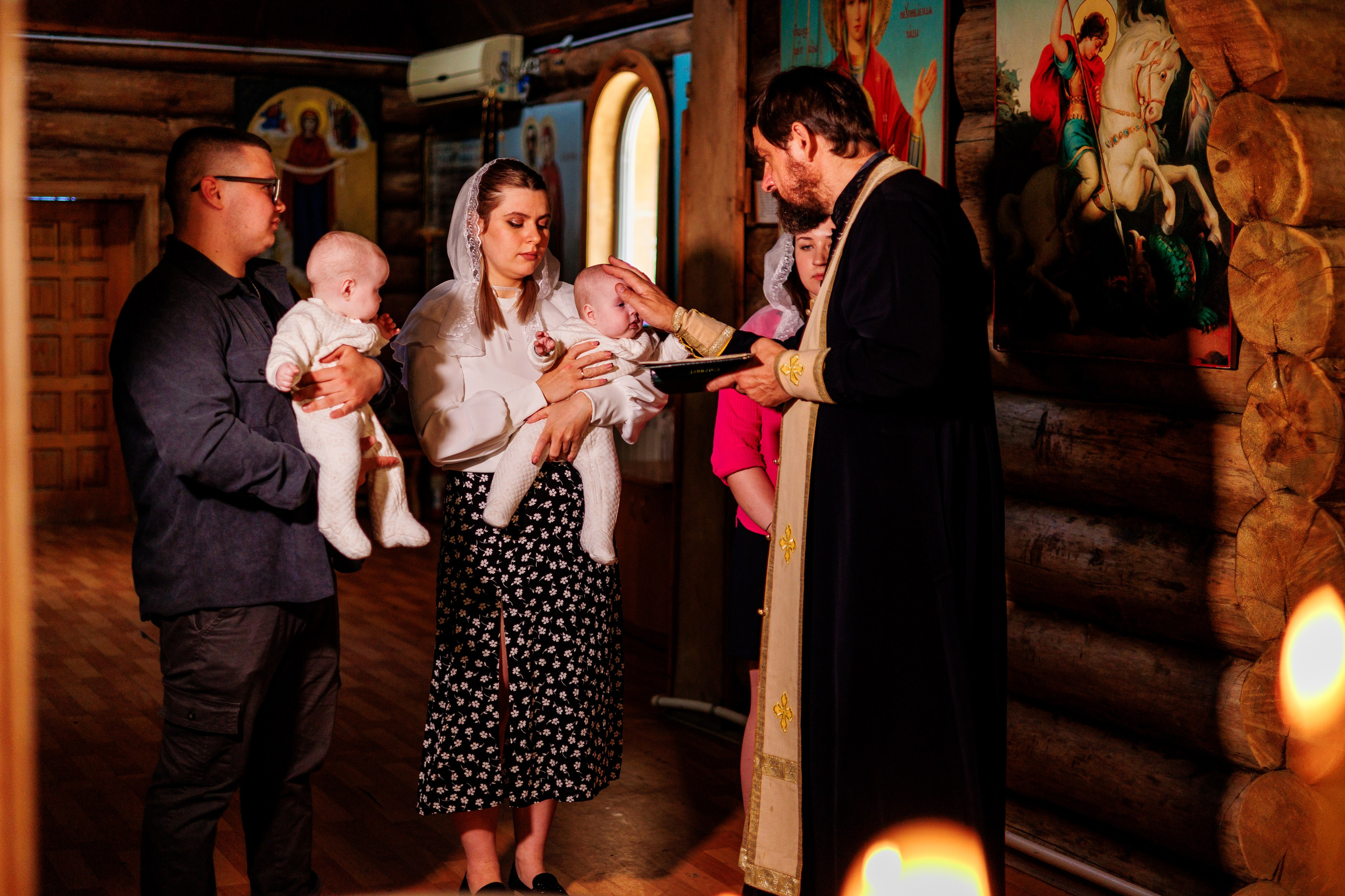 Крещение близняшек. Свадебный и семейный фотограф в Армавире
