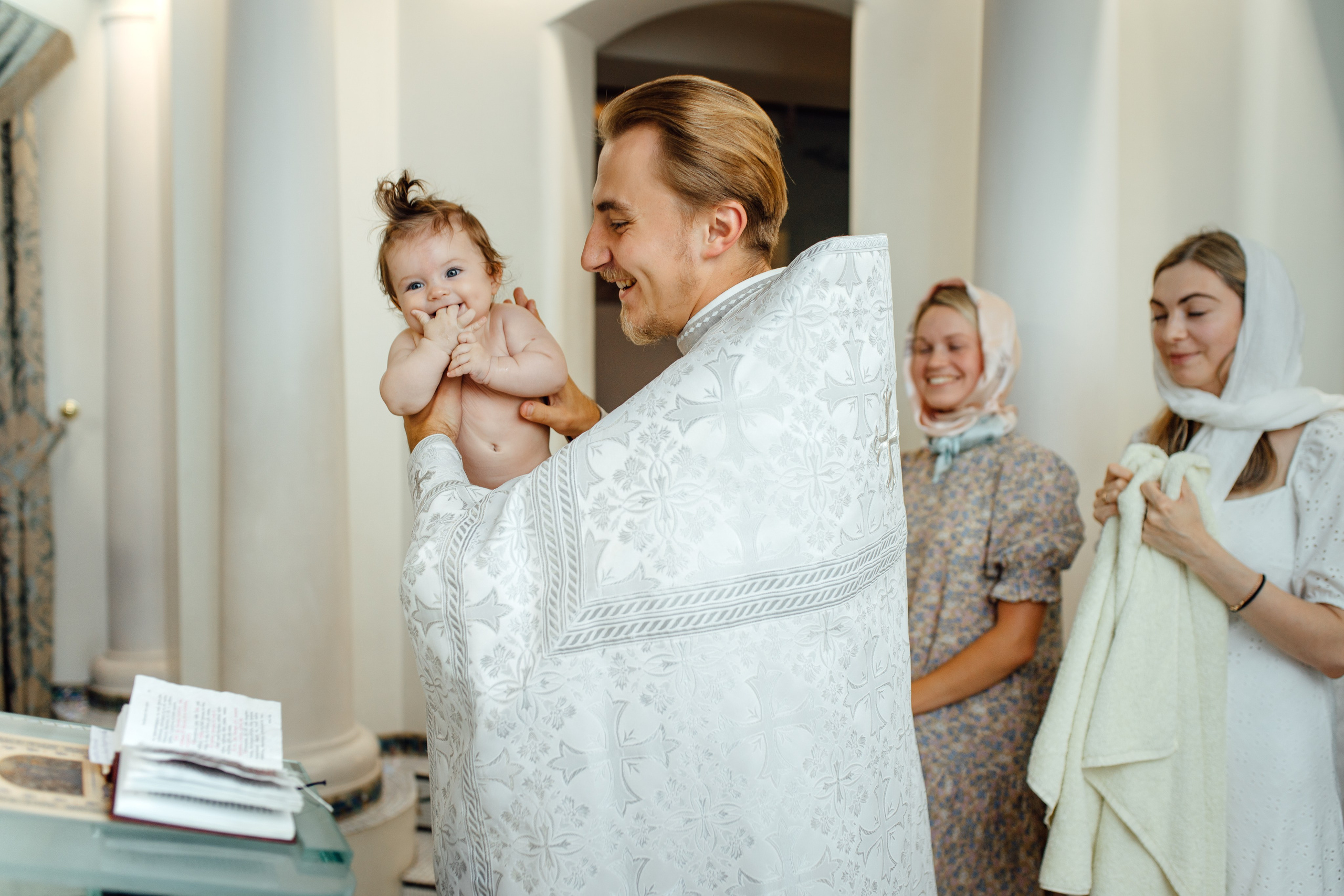 Крещение Аделины, храм Святой Троицы, июль 2024