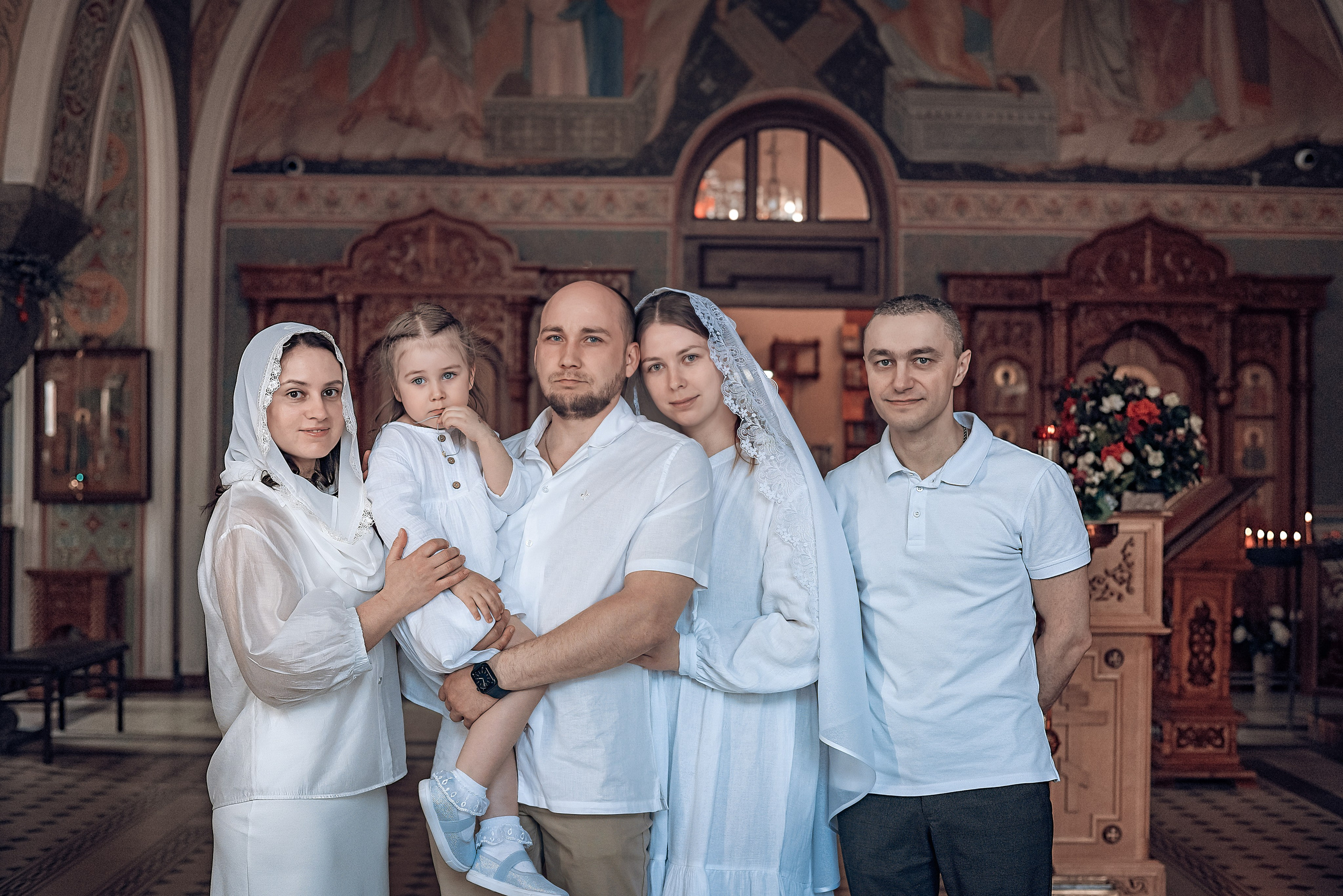 Крещение Авроры в храме Иоанна Предтечи. Фотографы крещения/венчания  Красноярск Татьяна и Вячеслав Переваловы