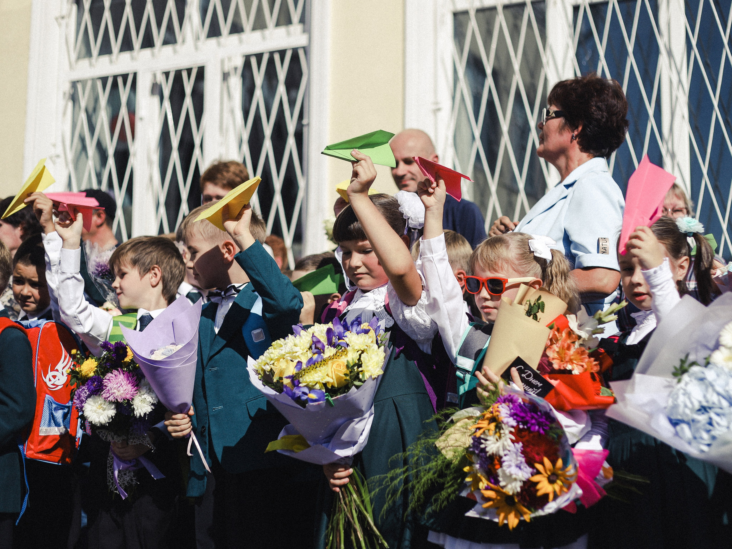 Школьная линейка Гимназии № 36. Портретный и репортажный фотограф Елизавета Рудовская|Казань