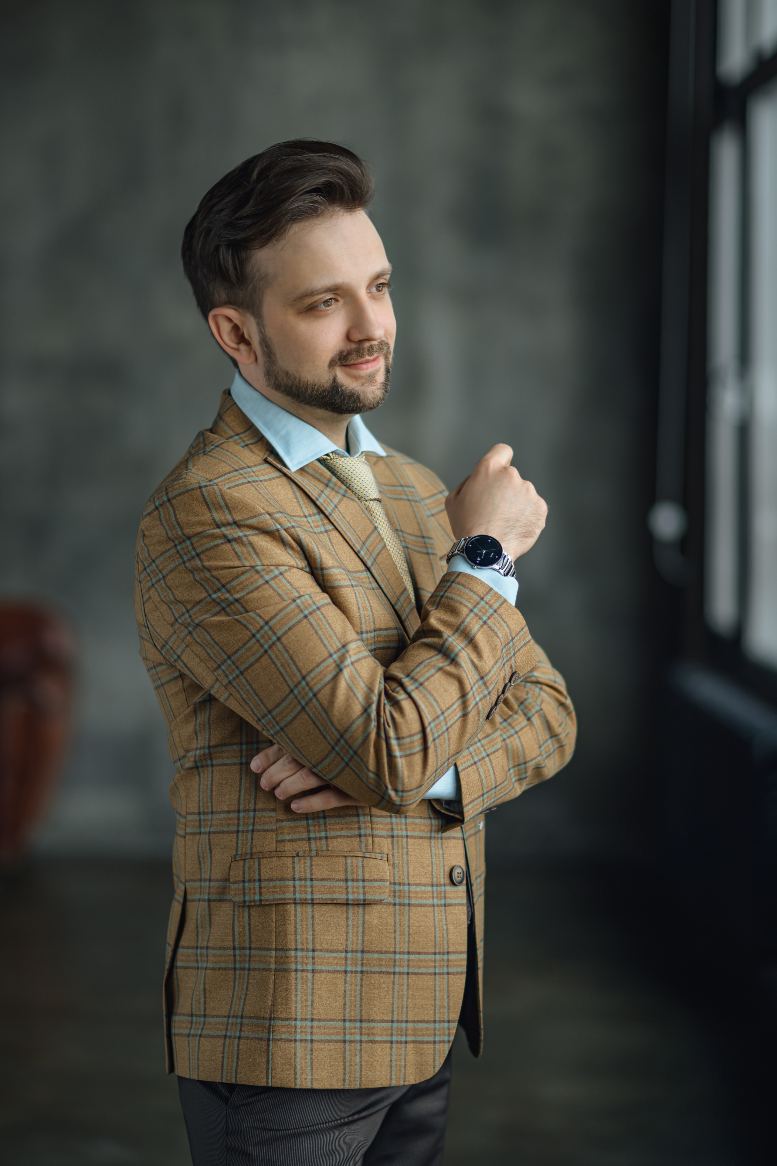 мужской бизнес портрет в студии