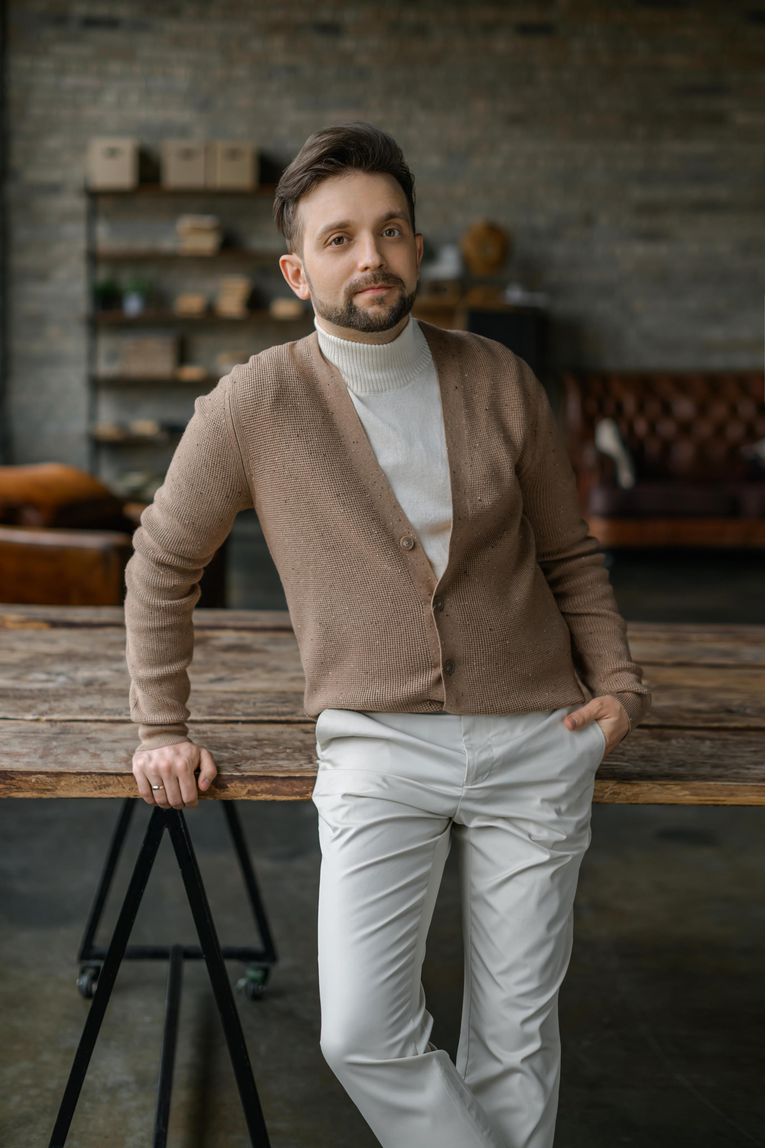 мужской портрет для бизнеса в костюме