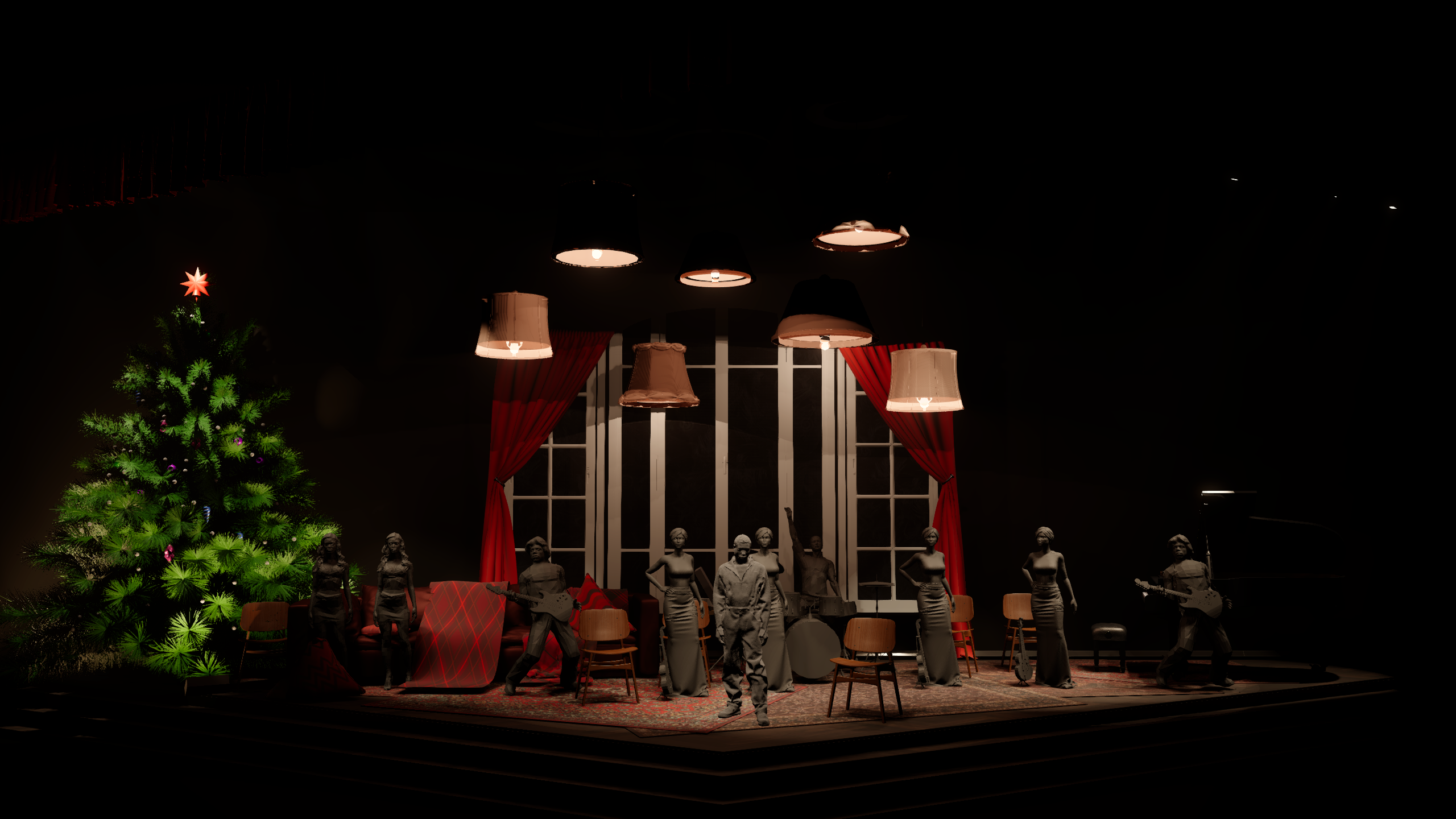 CHRISTMAS LAMPS. OOPS TEAM