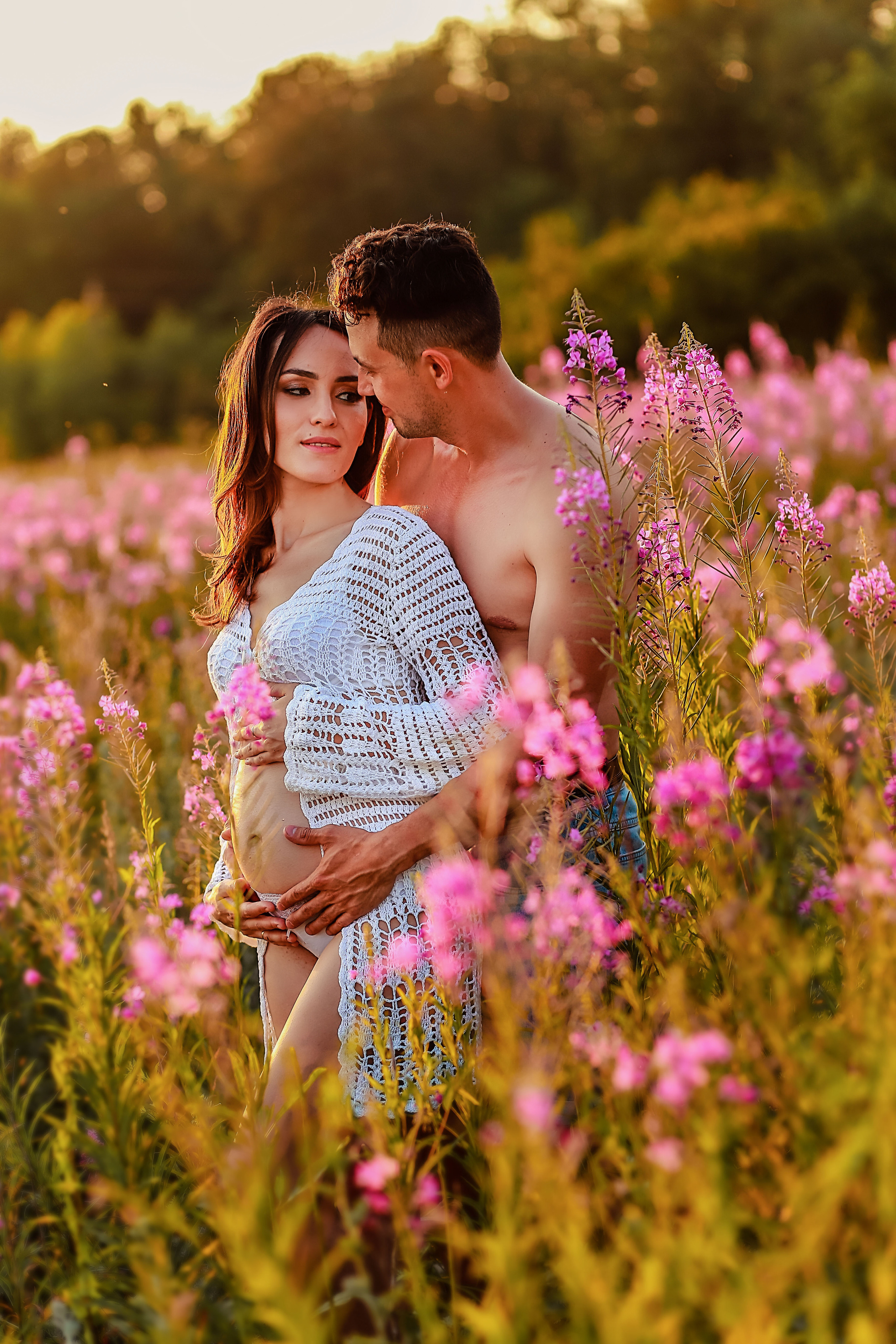 Семейная съемка в поле Иван-чай. Иванова Ирина Свадебный и семейный фотограф г. Уфа